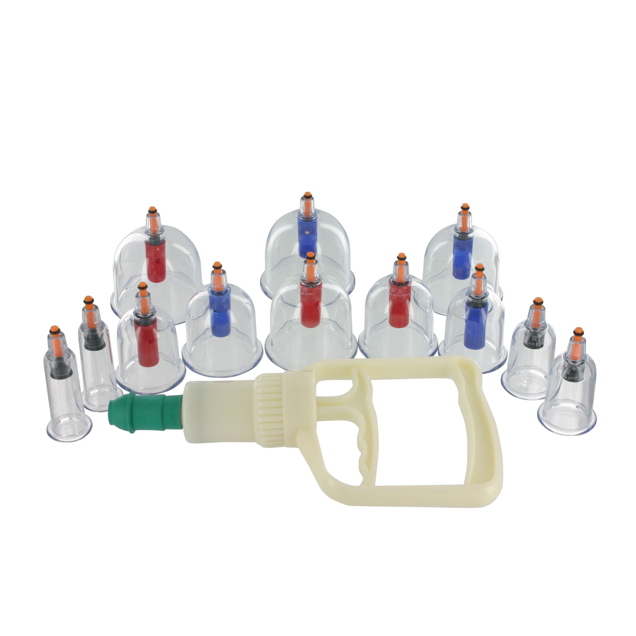 The Sukshen cupping set displayed with suction pump and connecting hose