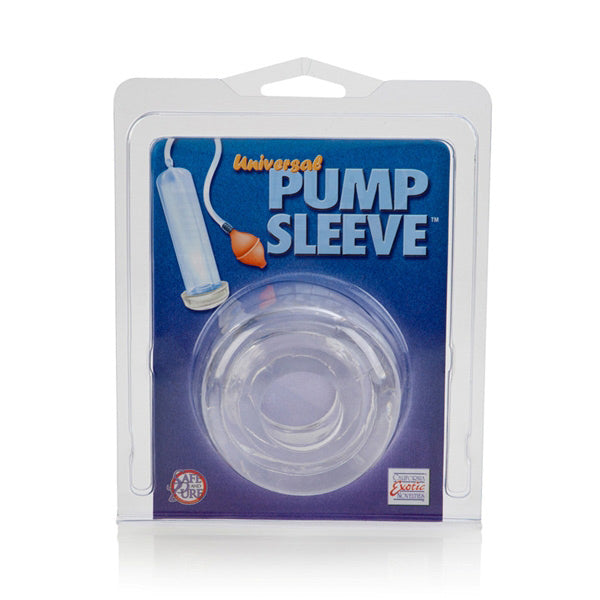 Universal sleeve accessory for penis pump made of transparent material