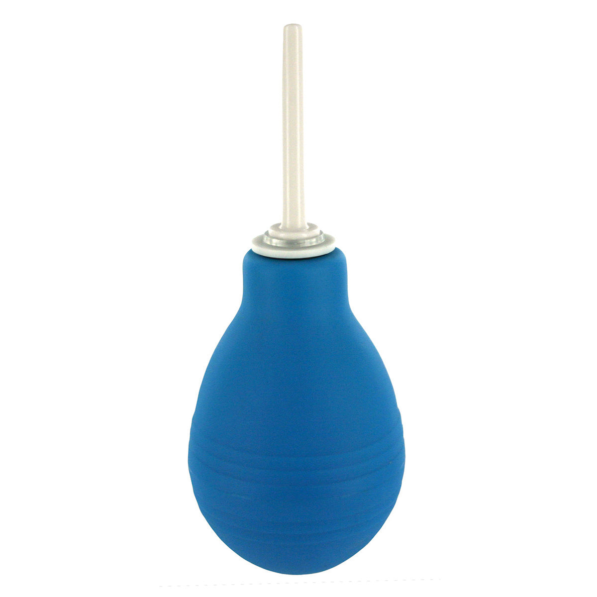 Blue Cleanstream enema bulb with tapered tip