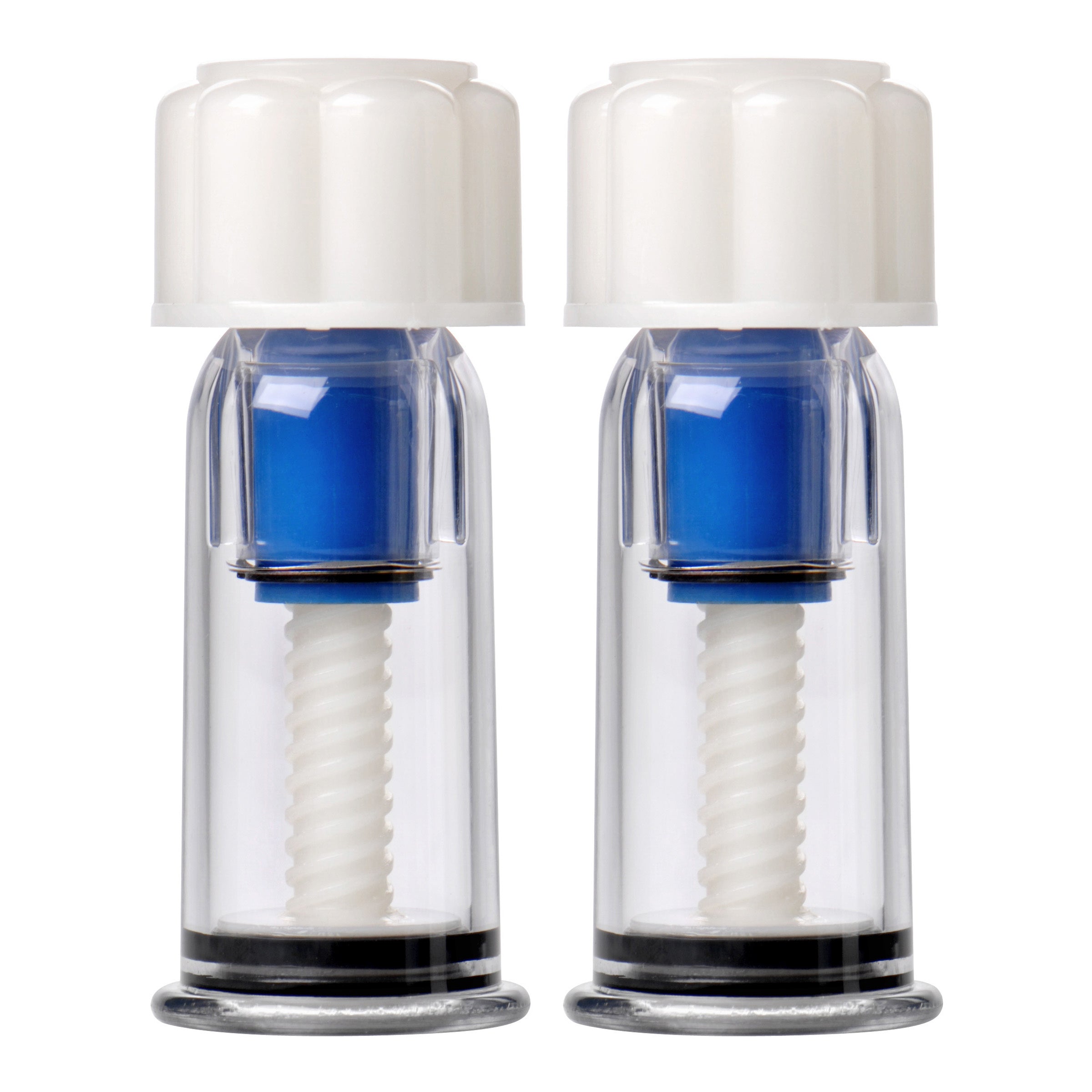 Pair of Maxtwist Nipple Suckers with blue and white details