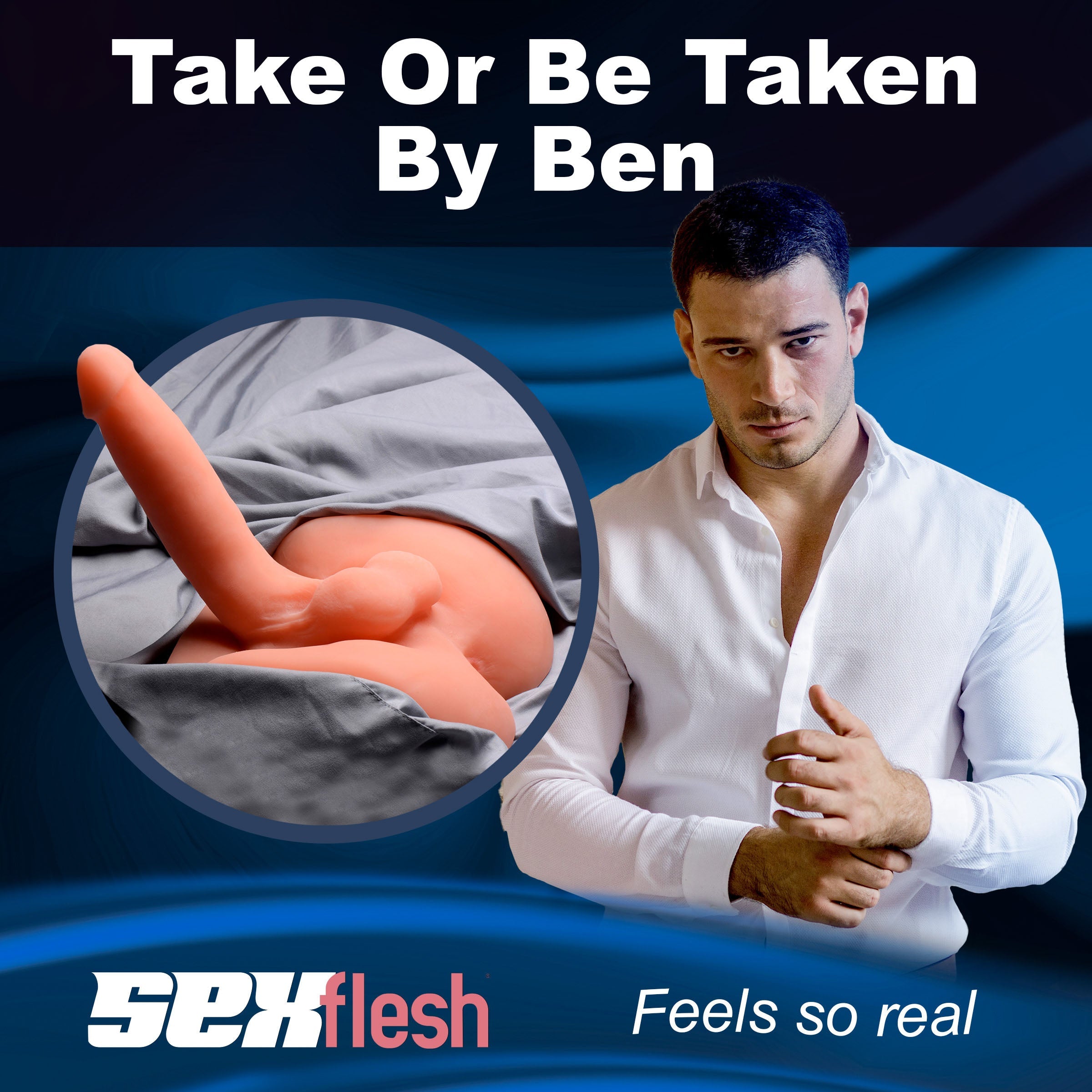 Promotional image for versatile use of Sexflesh Both Ways Ben