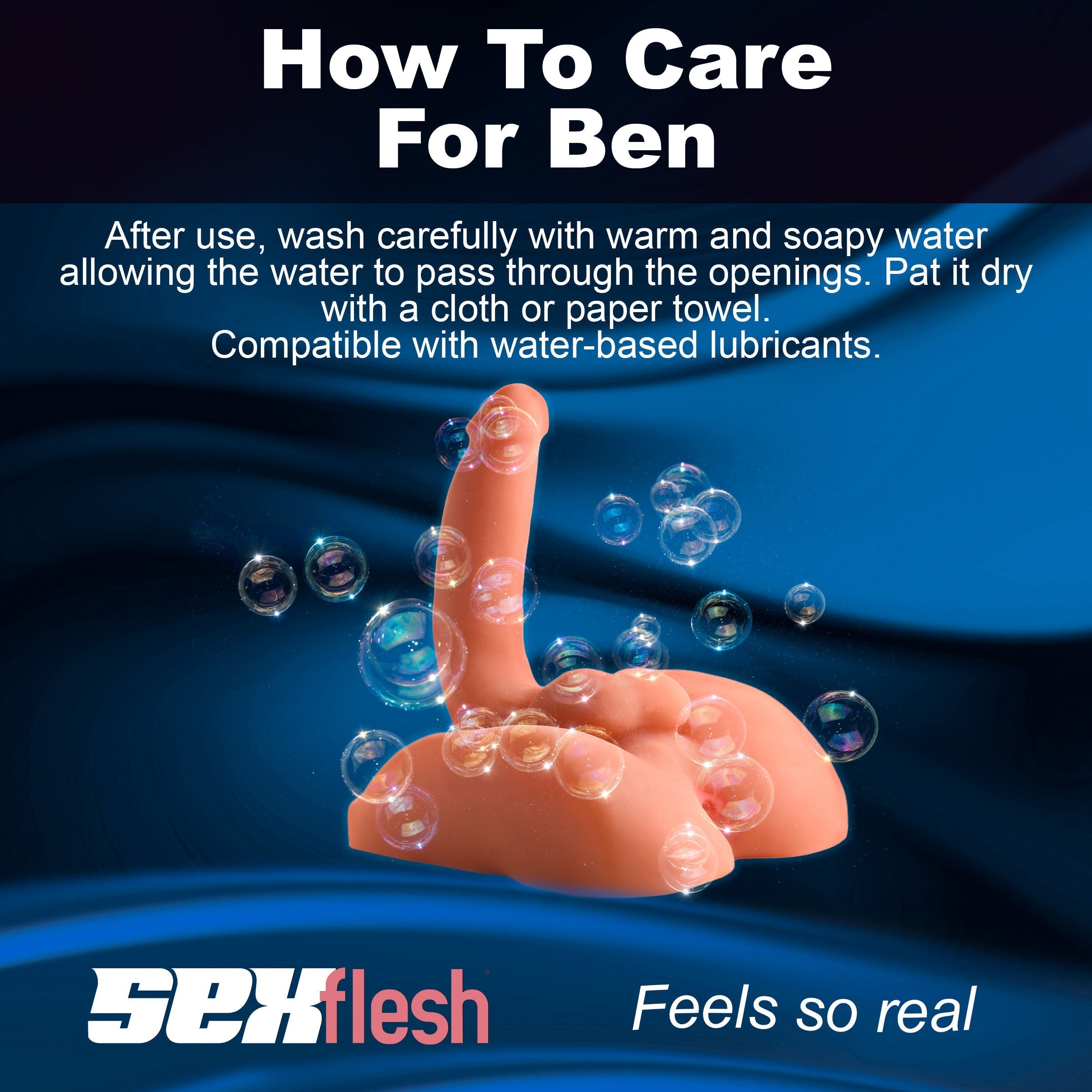 Instructional image for Sexflesh Both Ways Ben maintenance