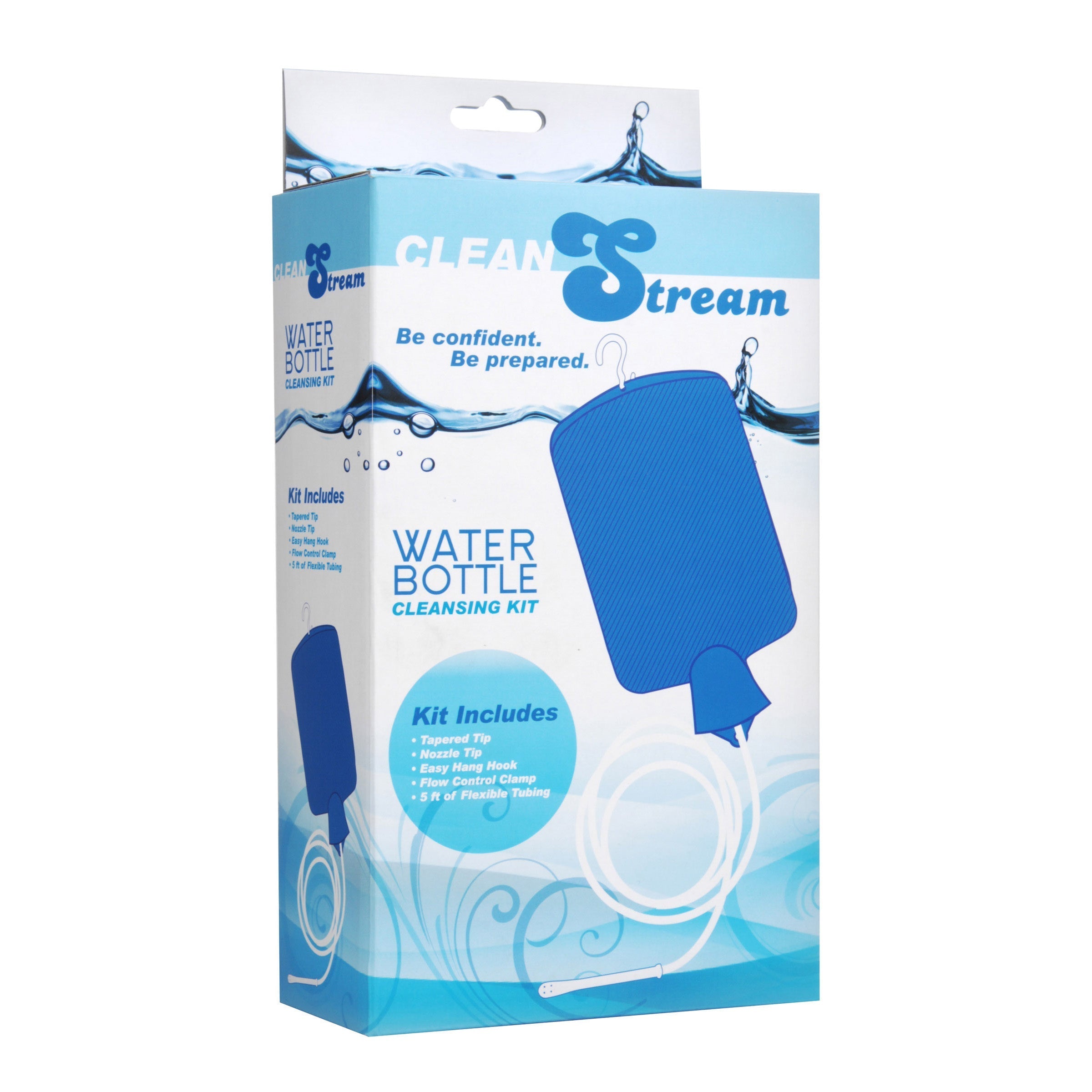 Cleanstream Water Bottle with secure blue lid