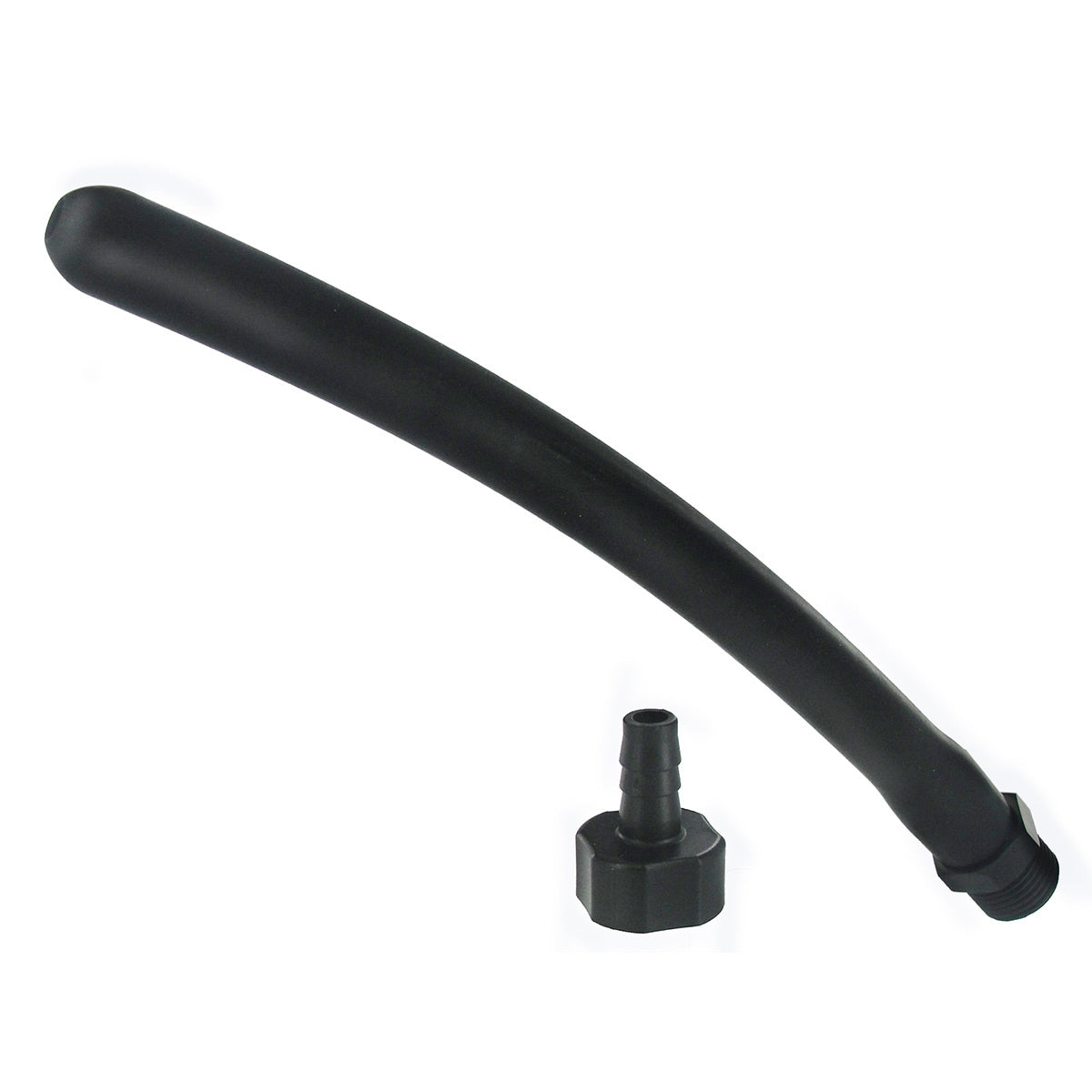 Flexible black silicone nozzle with comfort grip handle