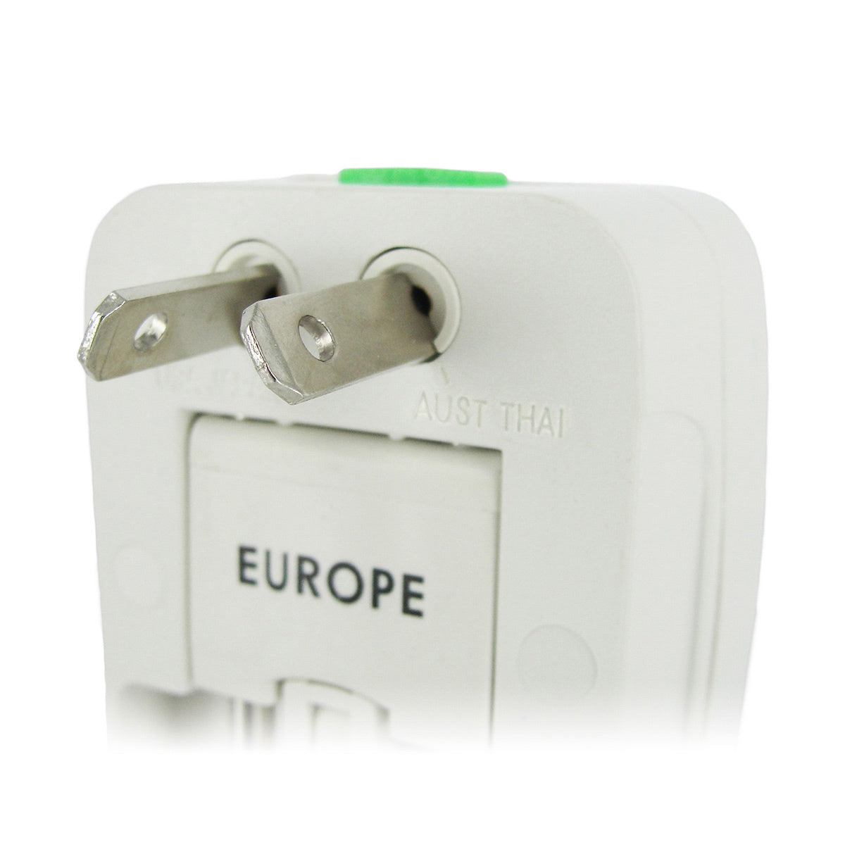 Universal plug adapter compatible with European sockets