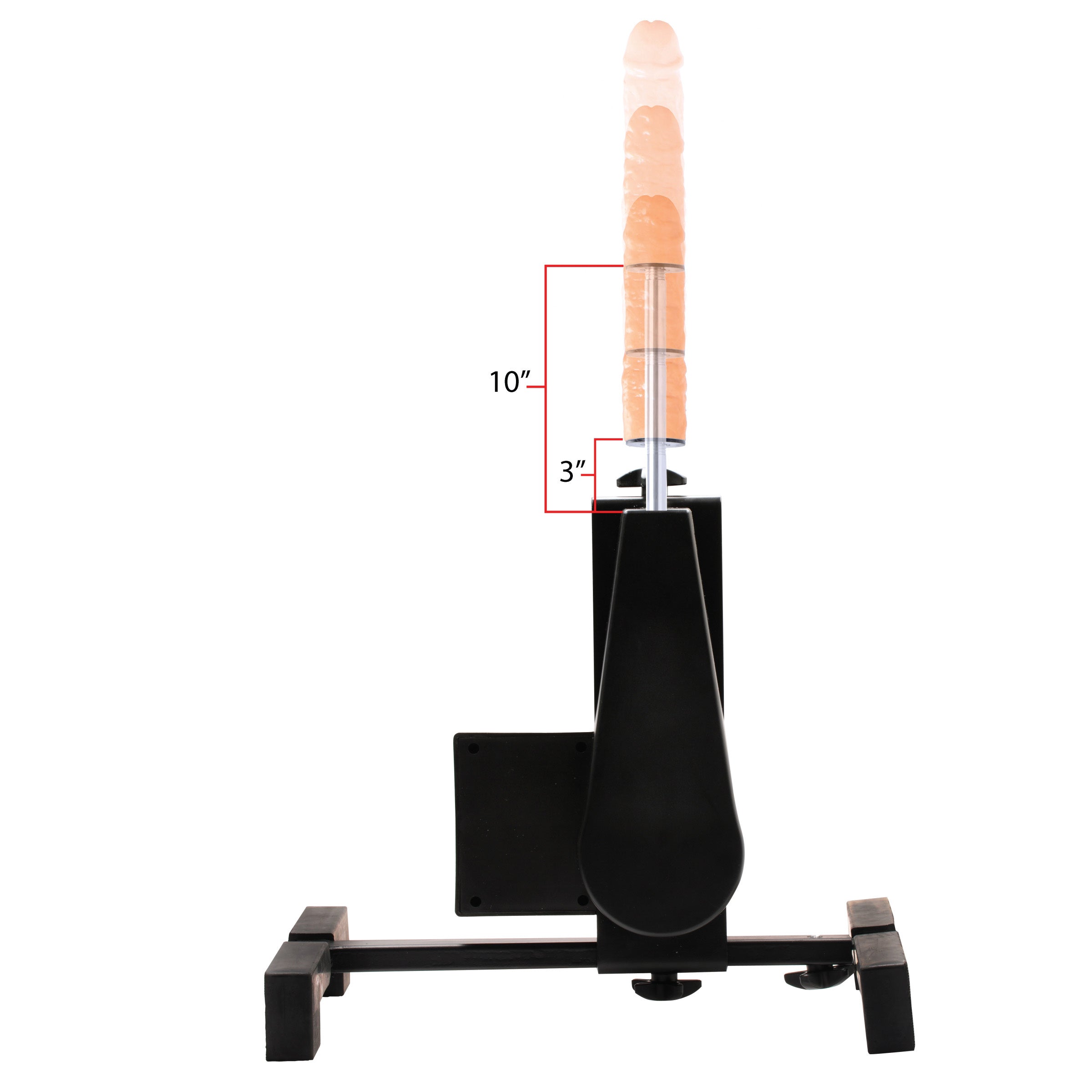 Measurement indicators on the Versa Fuk Machine for height adjustment