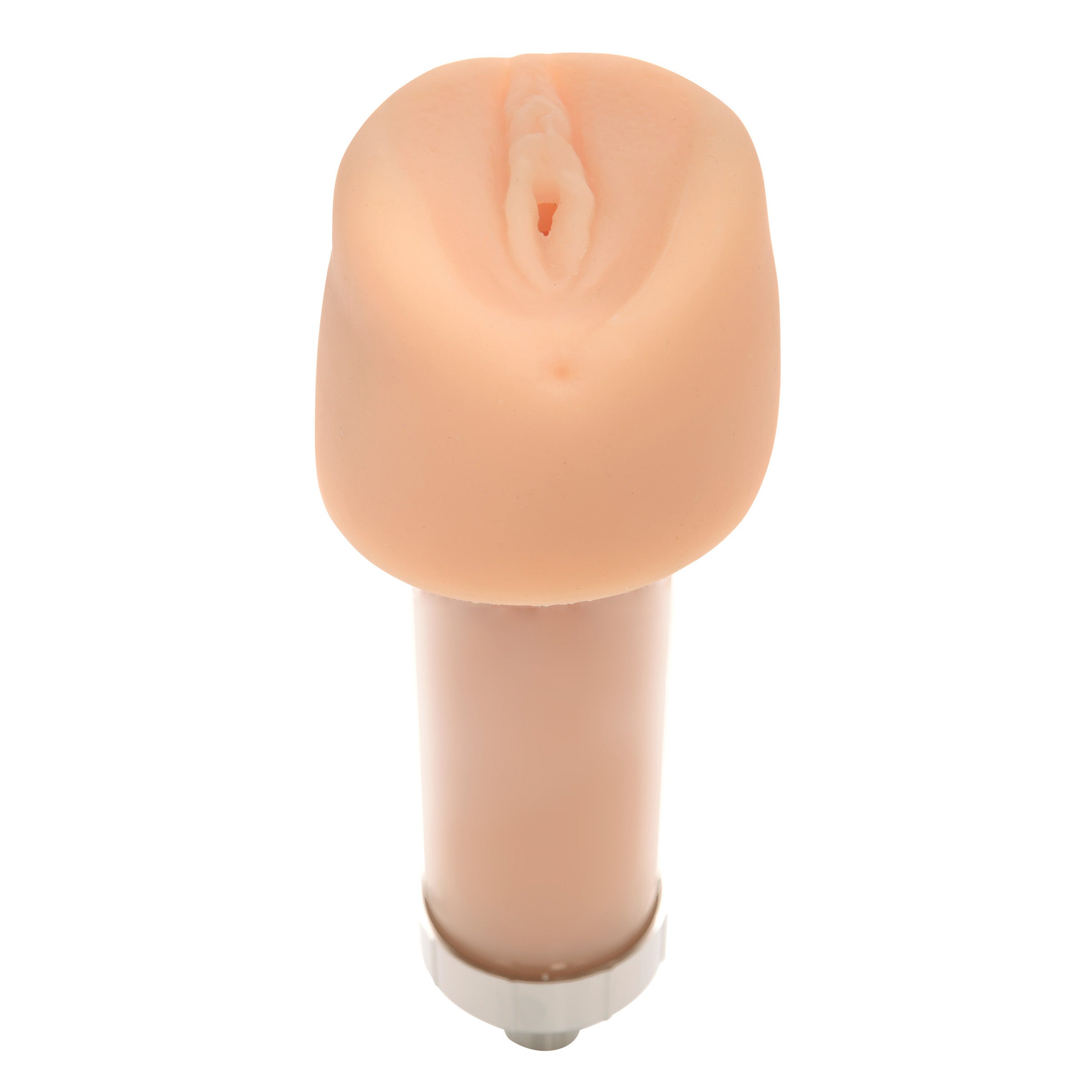 Pandoras Pussy Sex Machine Masturbator Attachment displayed on a white background