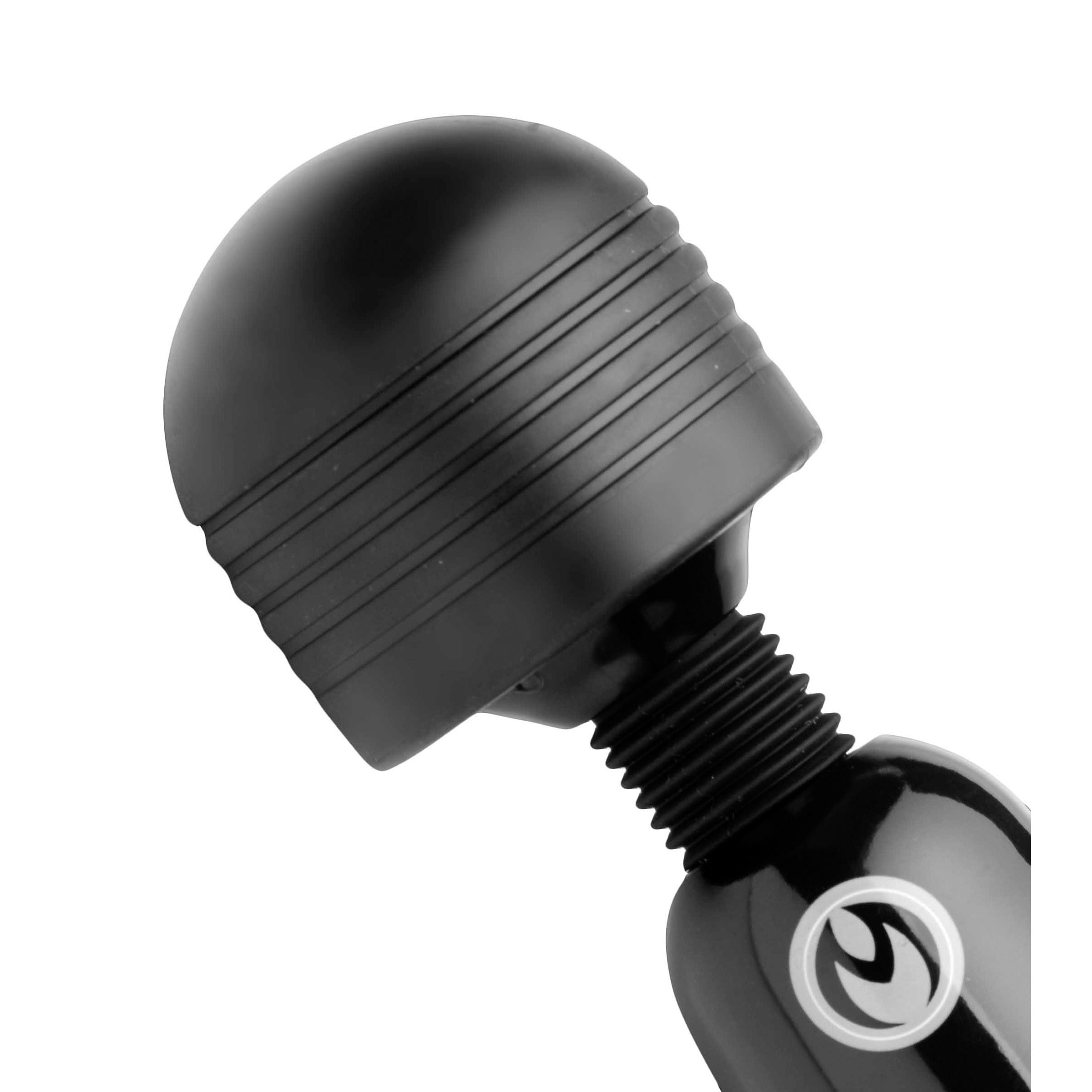 Close-up of the Supercharged Thunderstick Power Wand's handle and control button