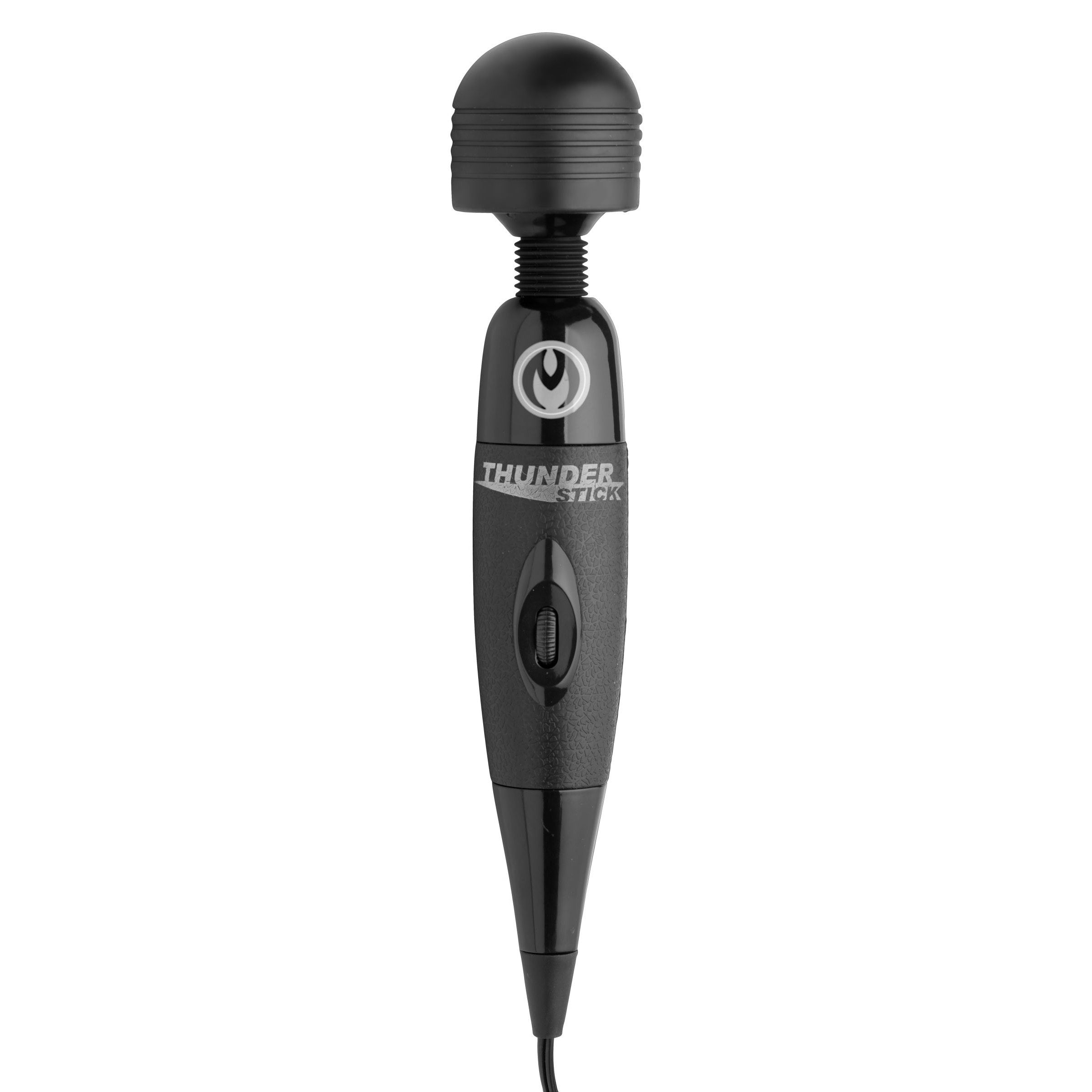 The Supercharged Thunderstick Power Wand with its sleek black design