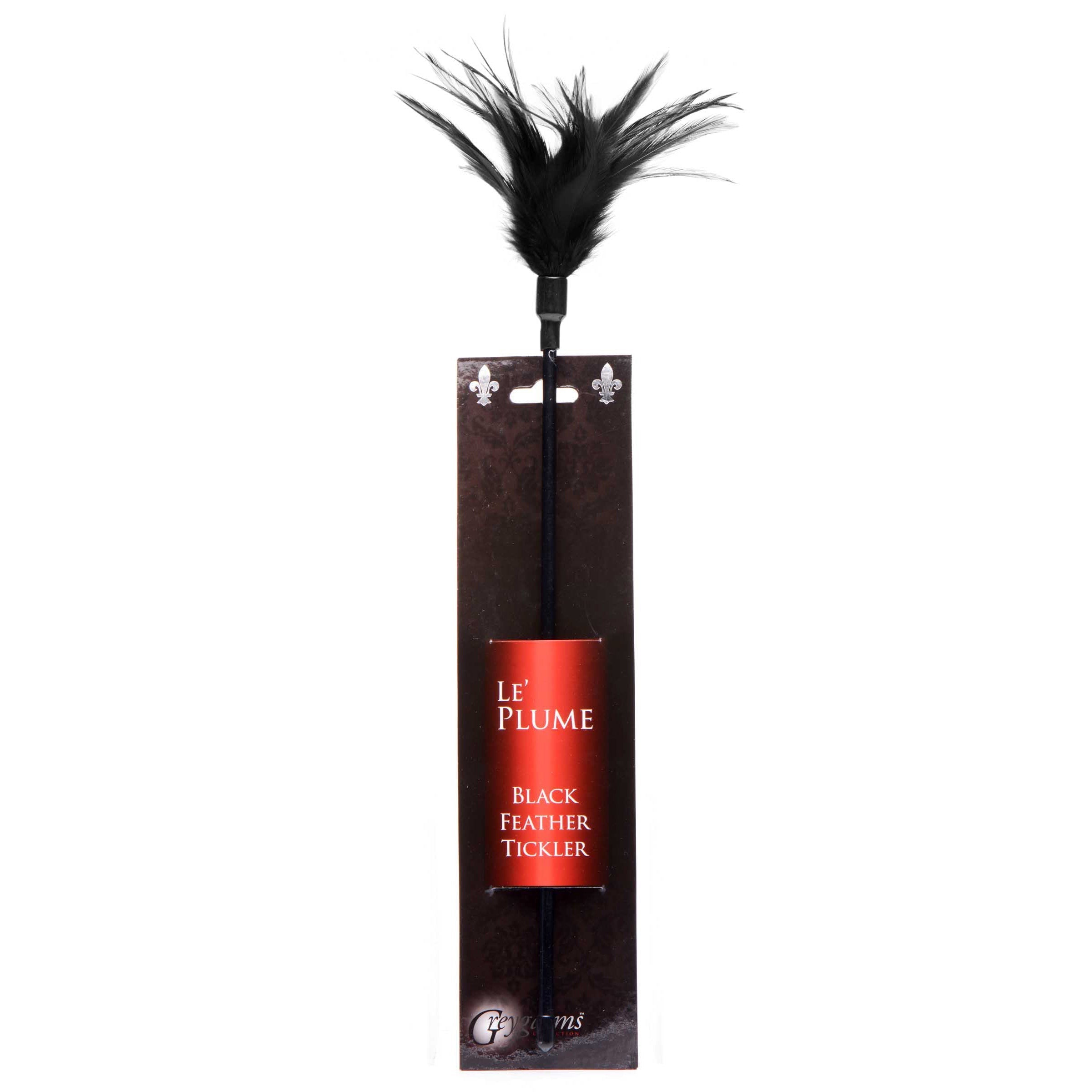 Black Le Plume Feather Tickler for sensory play