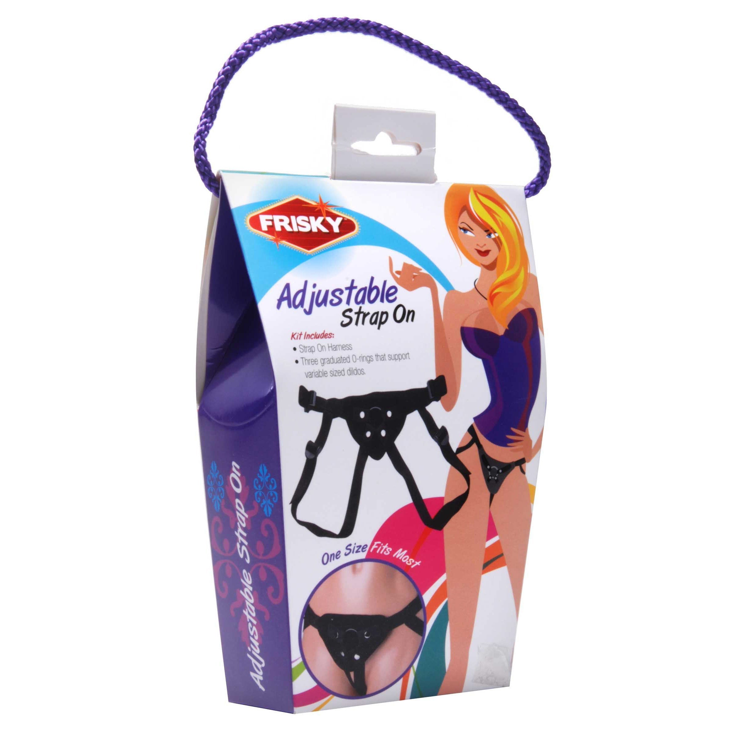 Frisky strap-on harness packaging