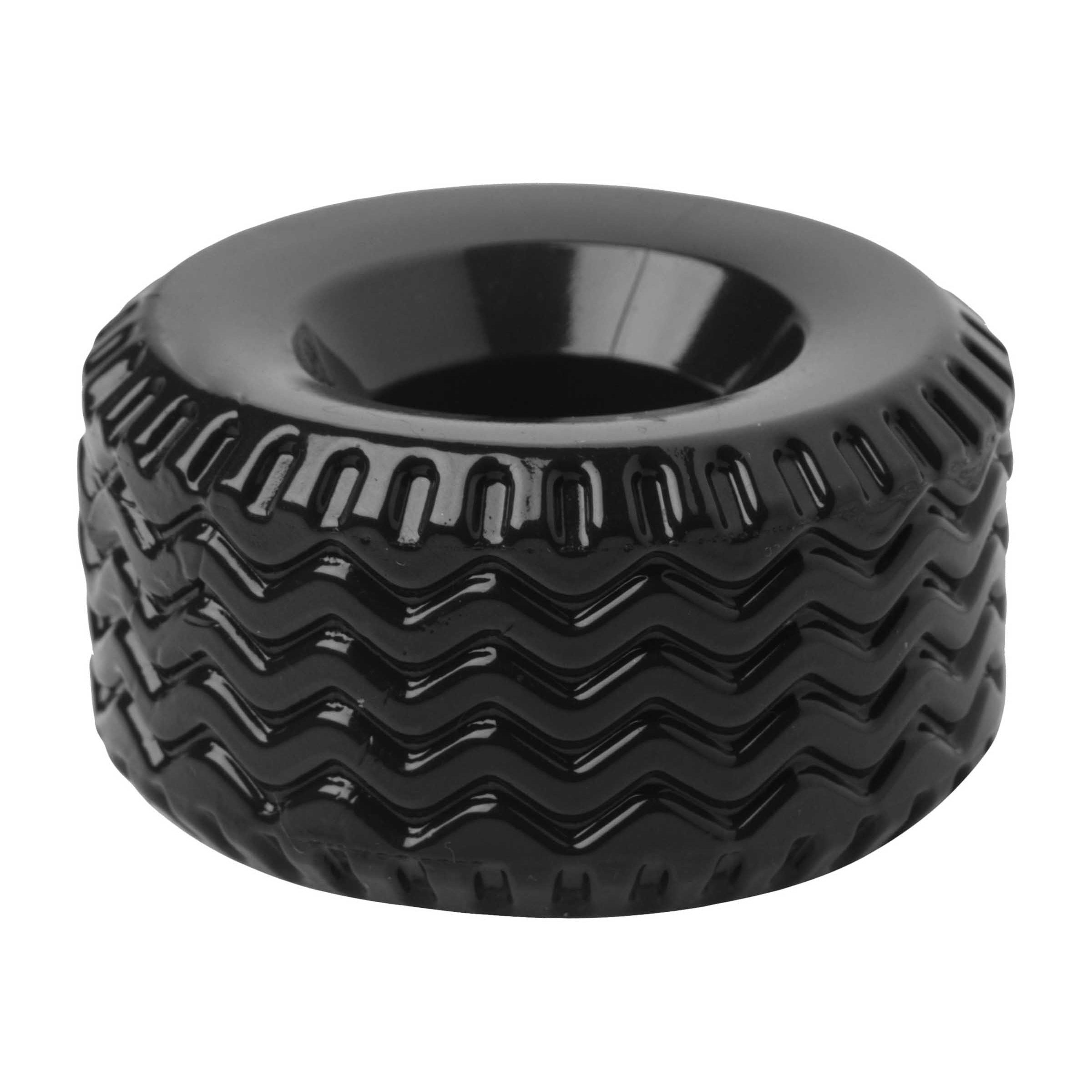 Detail of the Tread Ultimate Tire Cock Ring's textured pattern