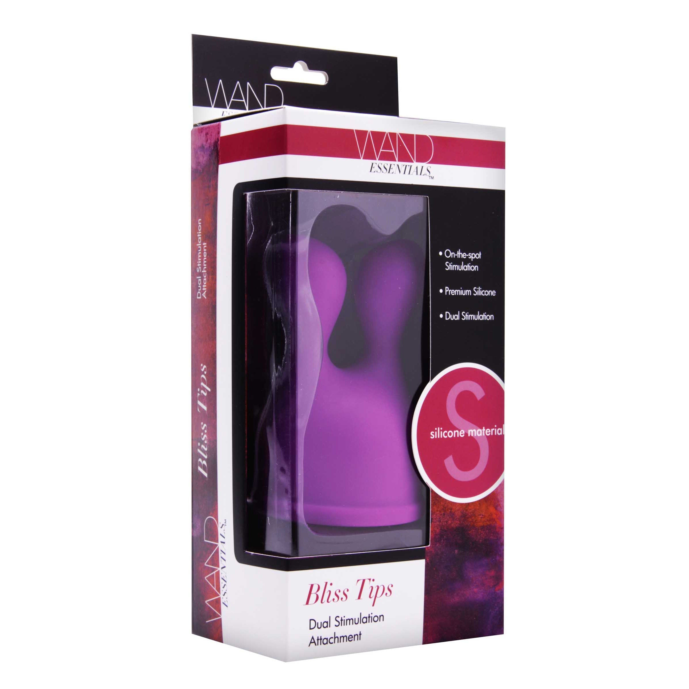 Bliss Tips Silicone Wand Massager Attachment in its original packaging