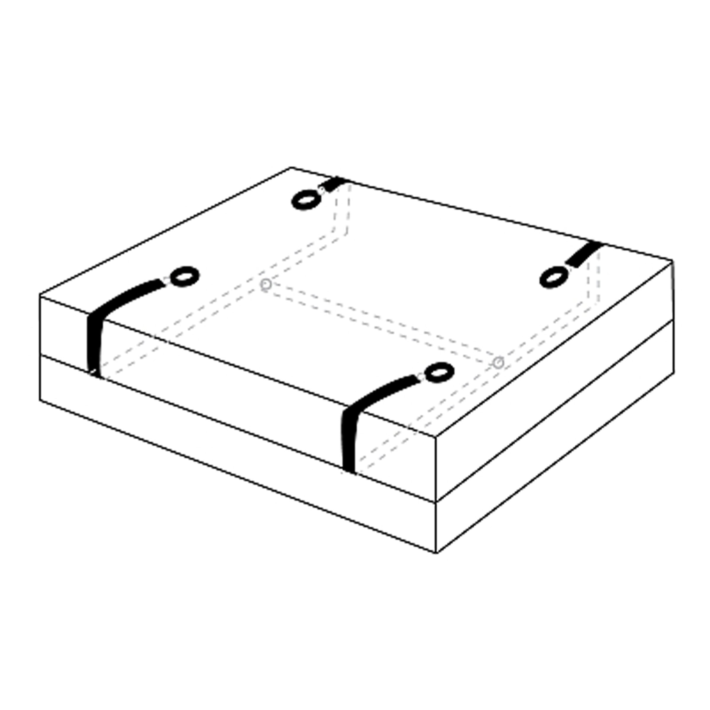 Illustration of the product packaging for the Hold Me Bedroom Restraint System