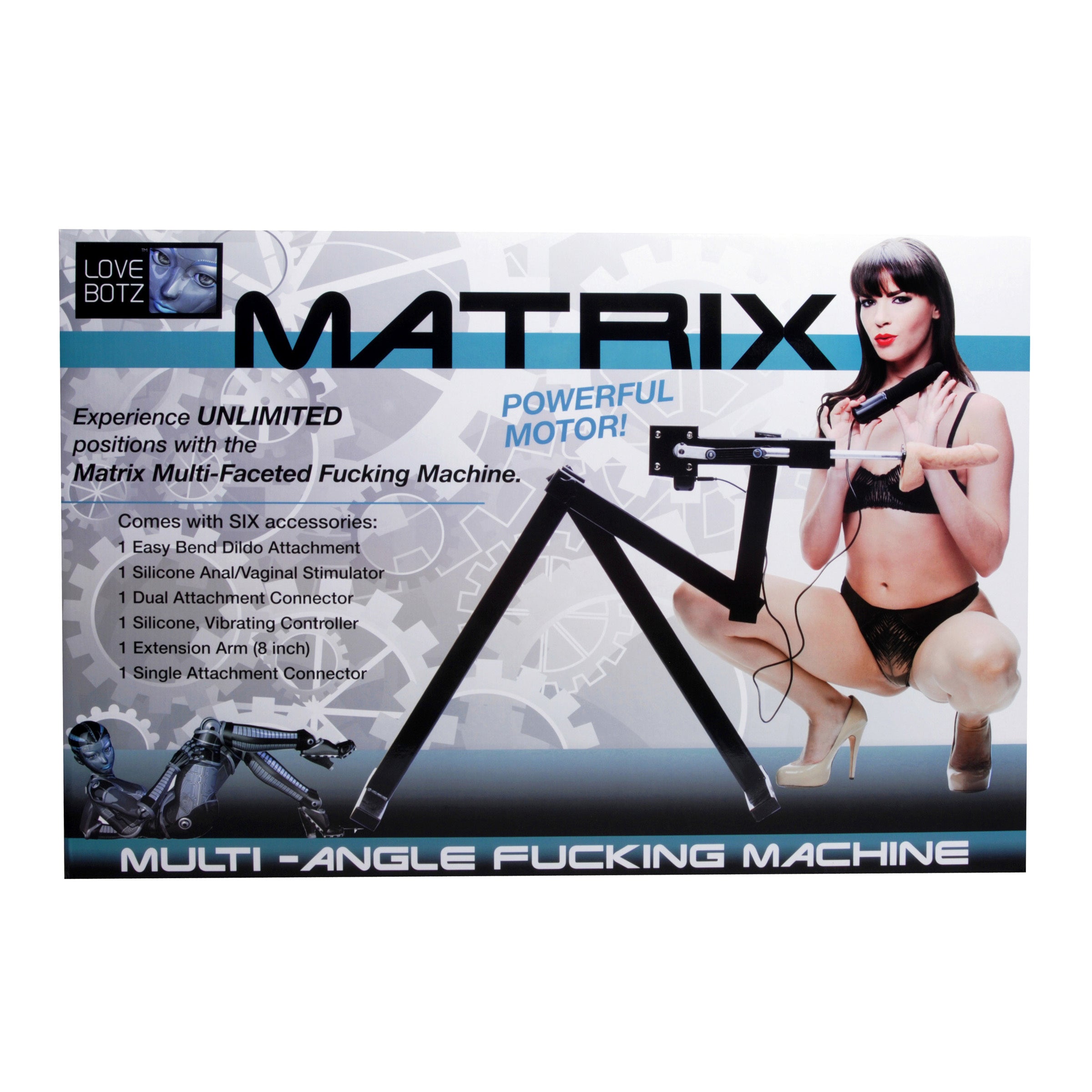 Matrix Multi-angle Sex Machine displayed with its full setup and adjustable angles