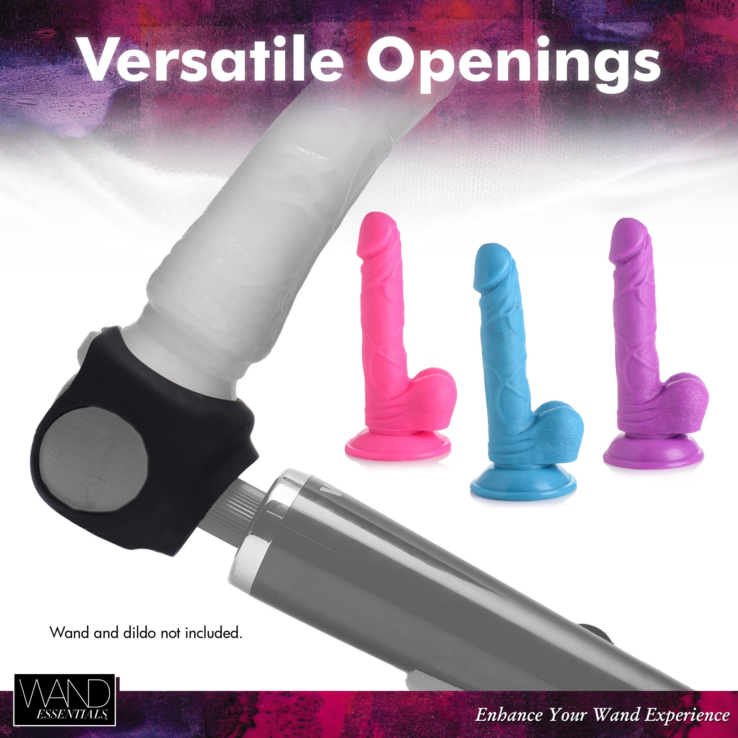 Versatile attachment options of the Strap Cap Wand Harness for pleasure enhancement