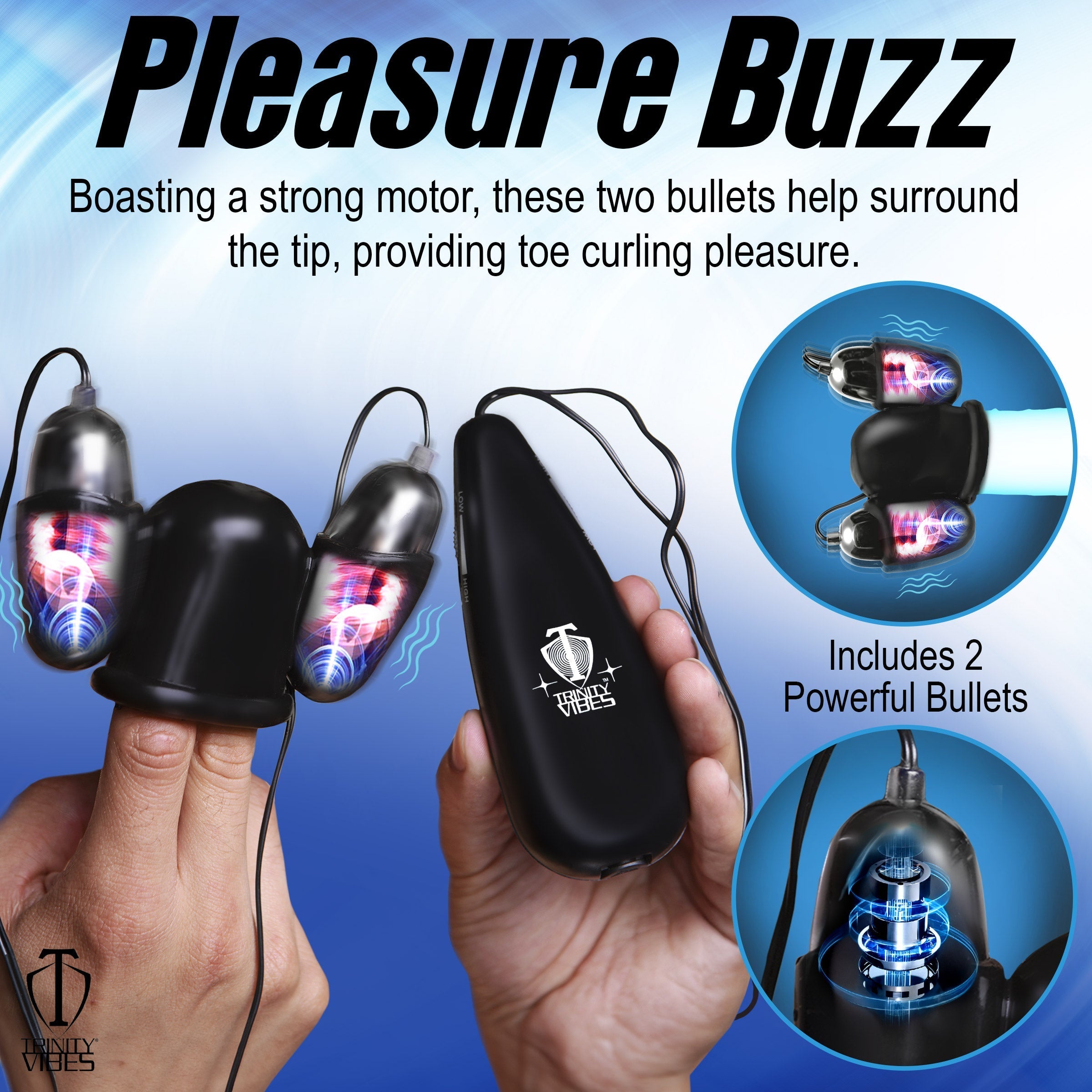 Multi Speed Vibrating Penis Head Teaser connected to a smartphone for control