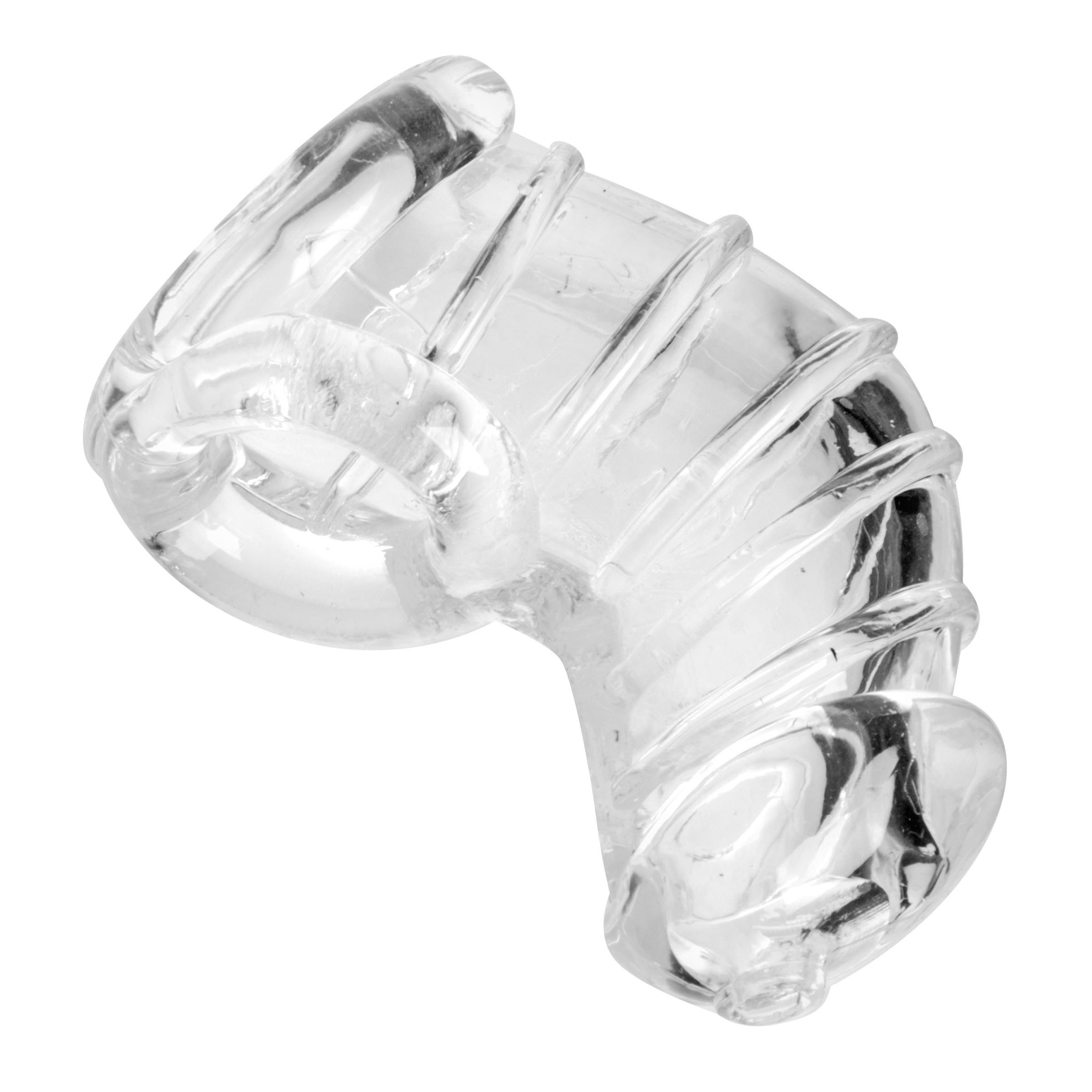 Silicone chastity tube with ergonomic curve design