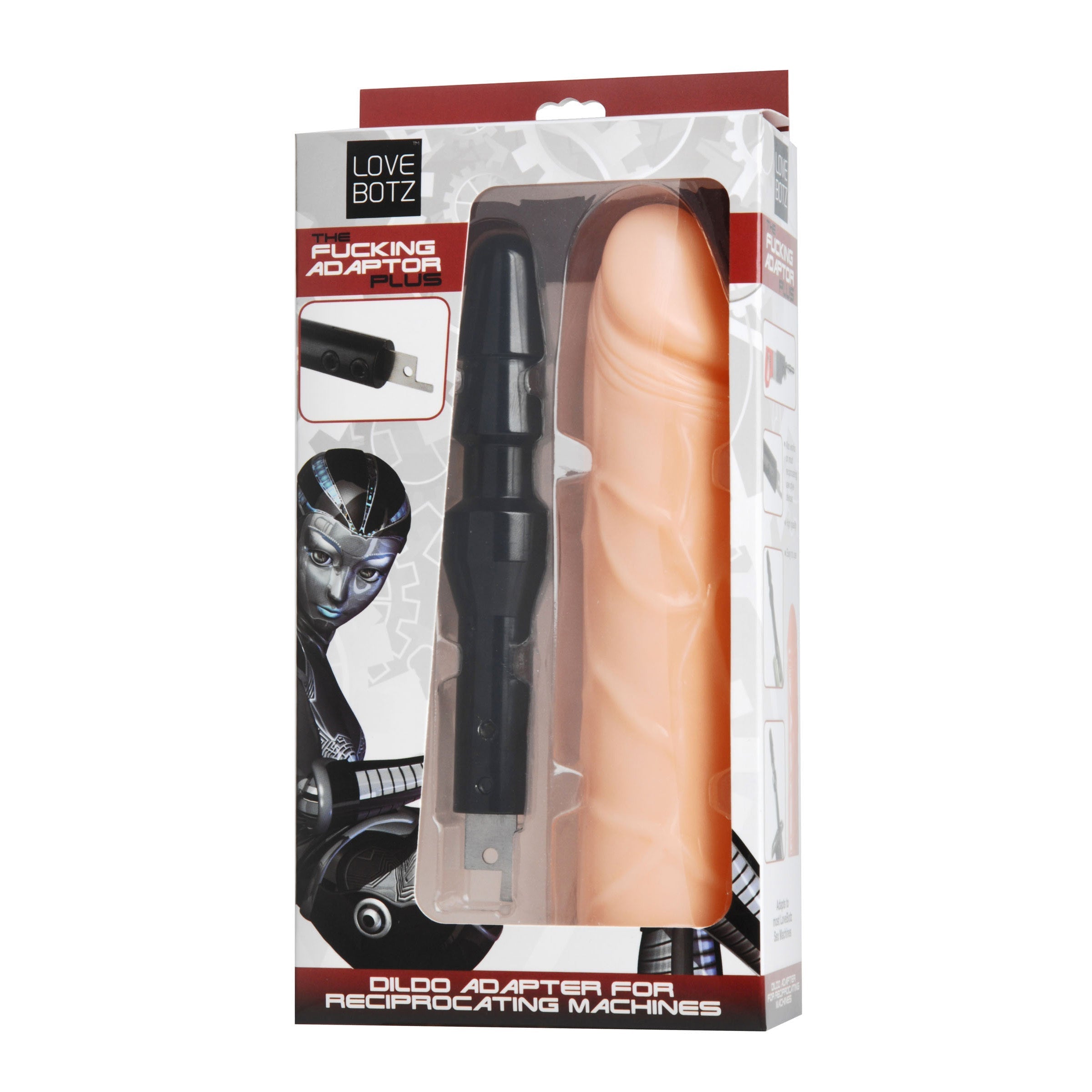 The Fucking Adapter Plus with dildo in its original packaging