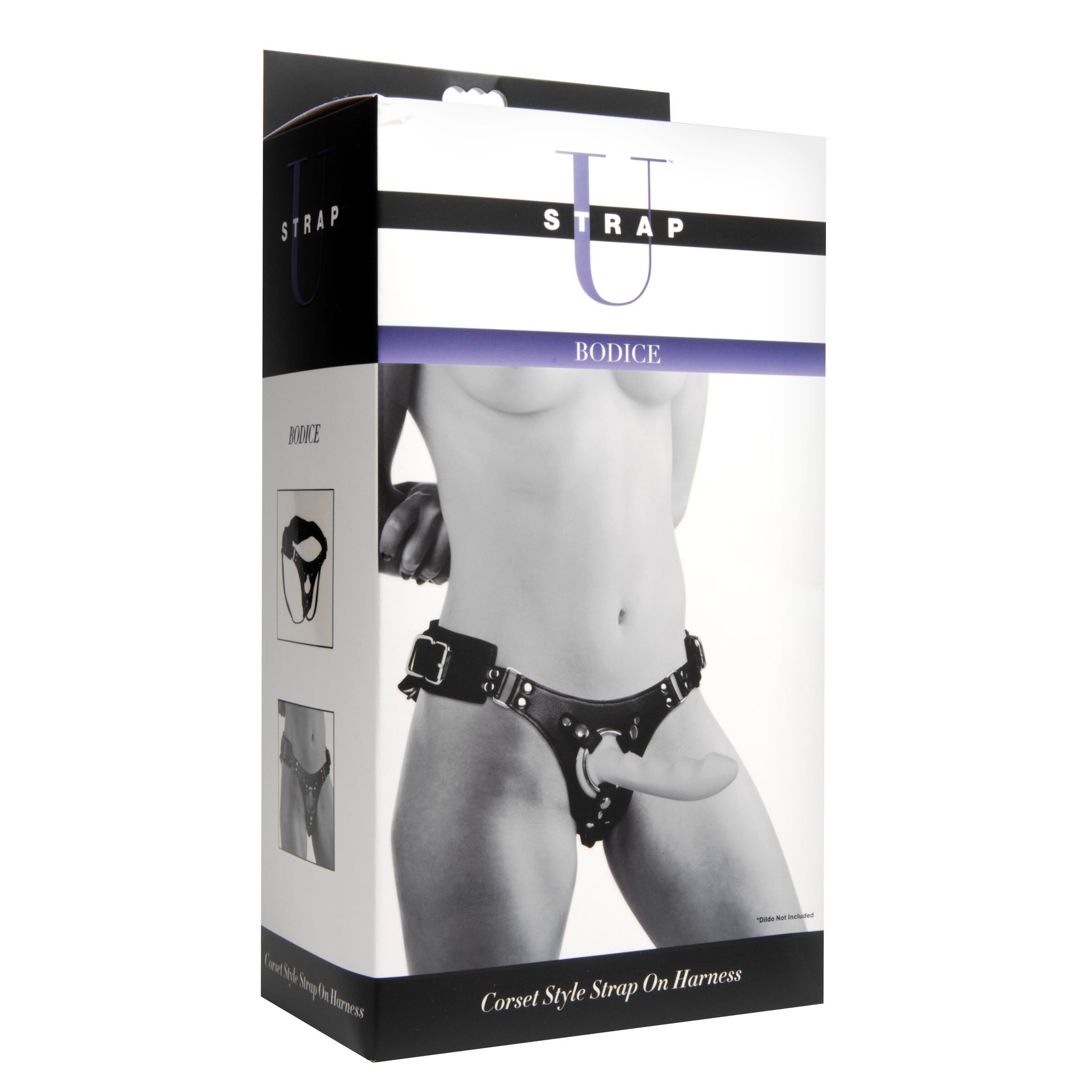 Bodice Corset Style Strap On Harness in its original packaging