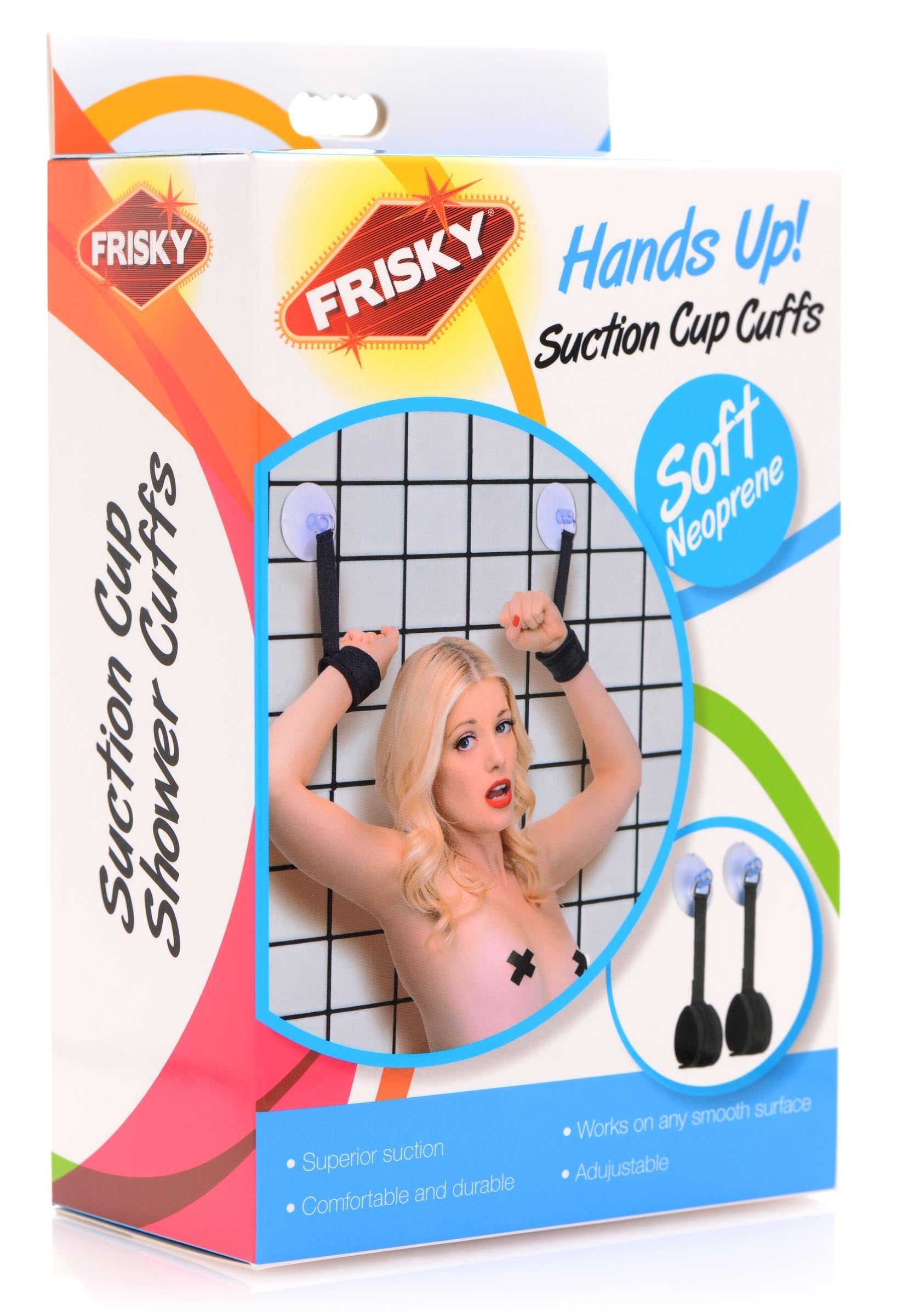 Silicone suction cup handcuffs designed for light bondage play