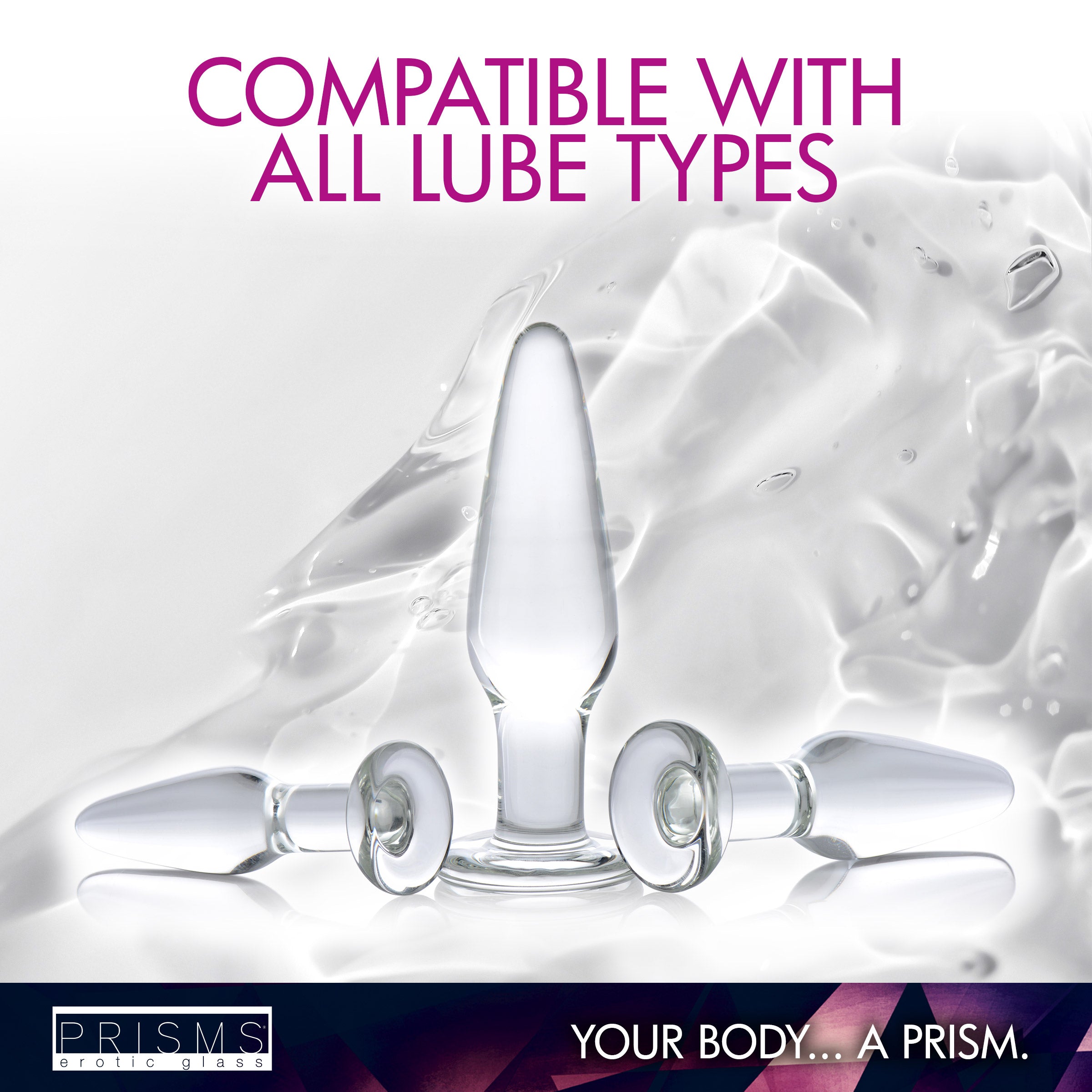 Promotional image for Dosha glass anal plug collection