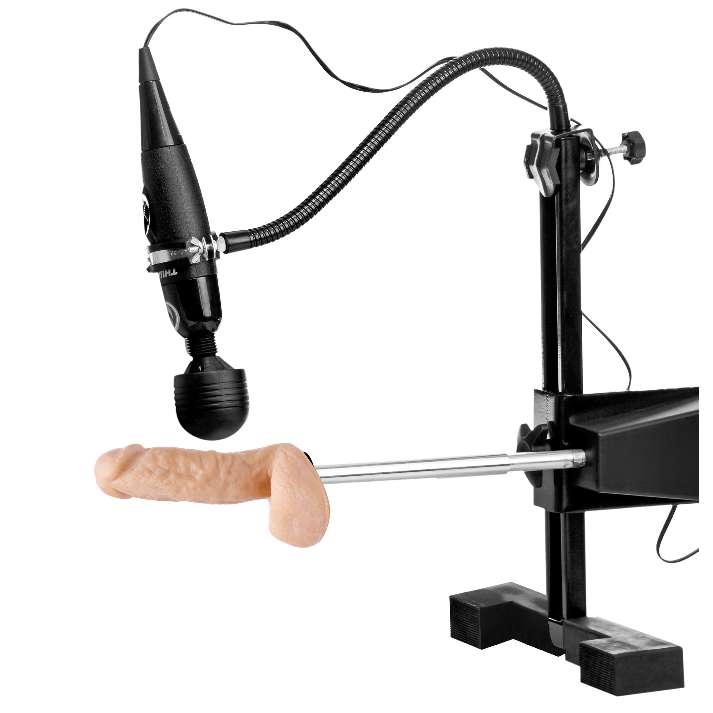 Accessory kit for a sex machine with various attachments