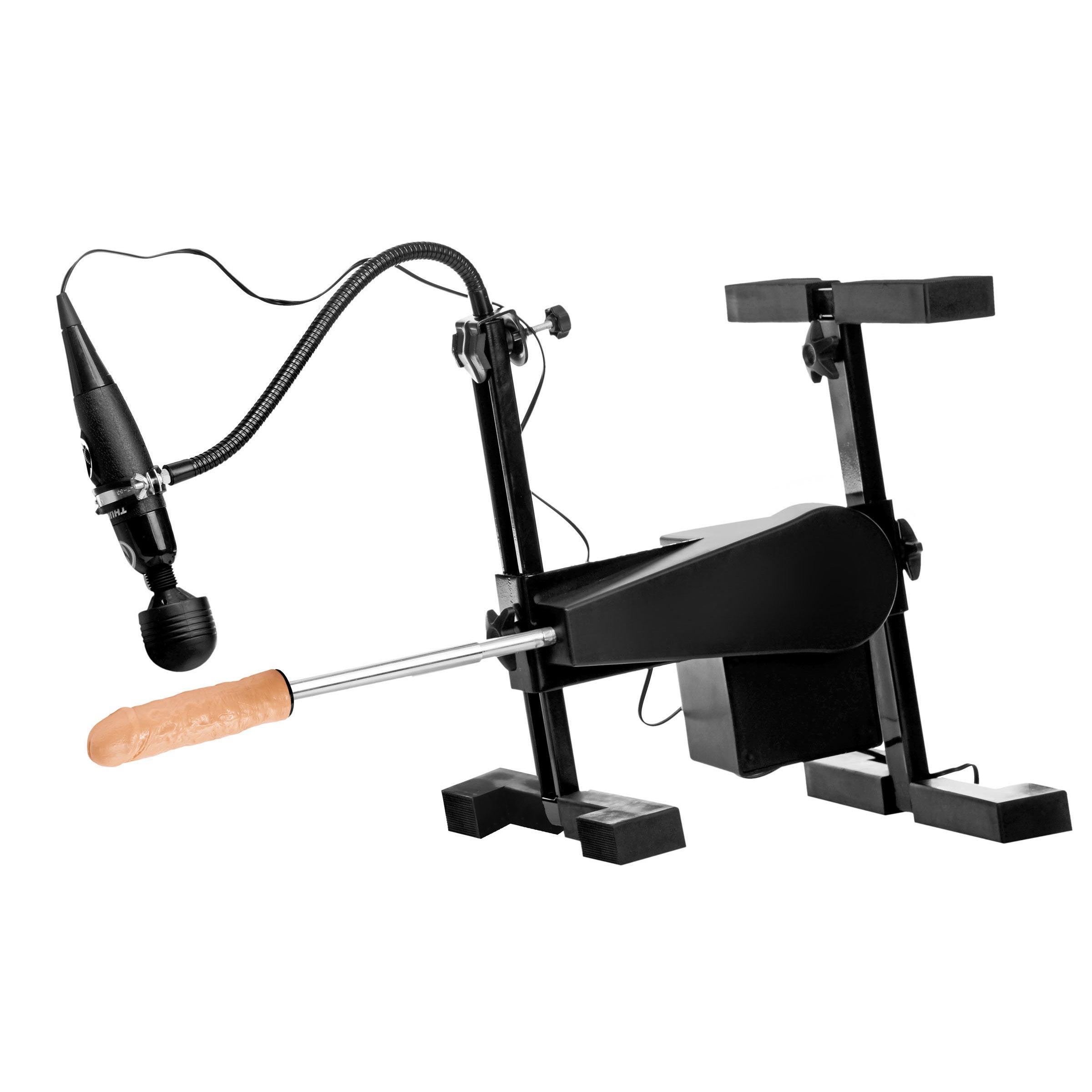 A versatile sex machine with adjustable angles and various attachments