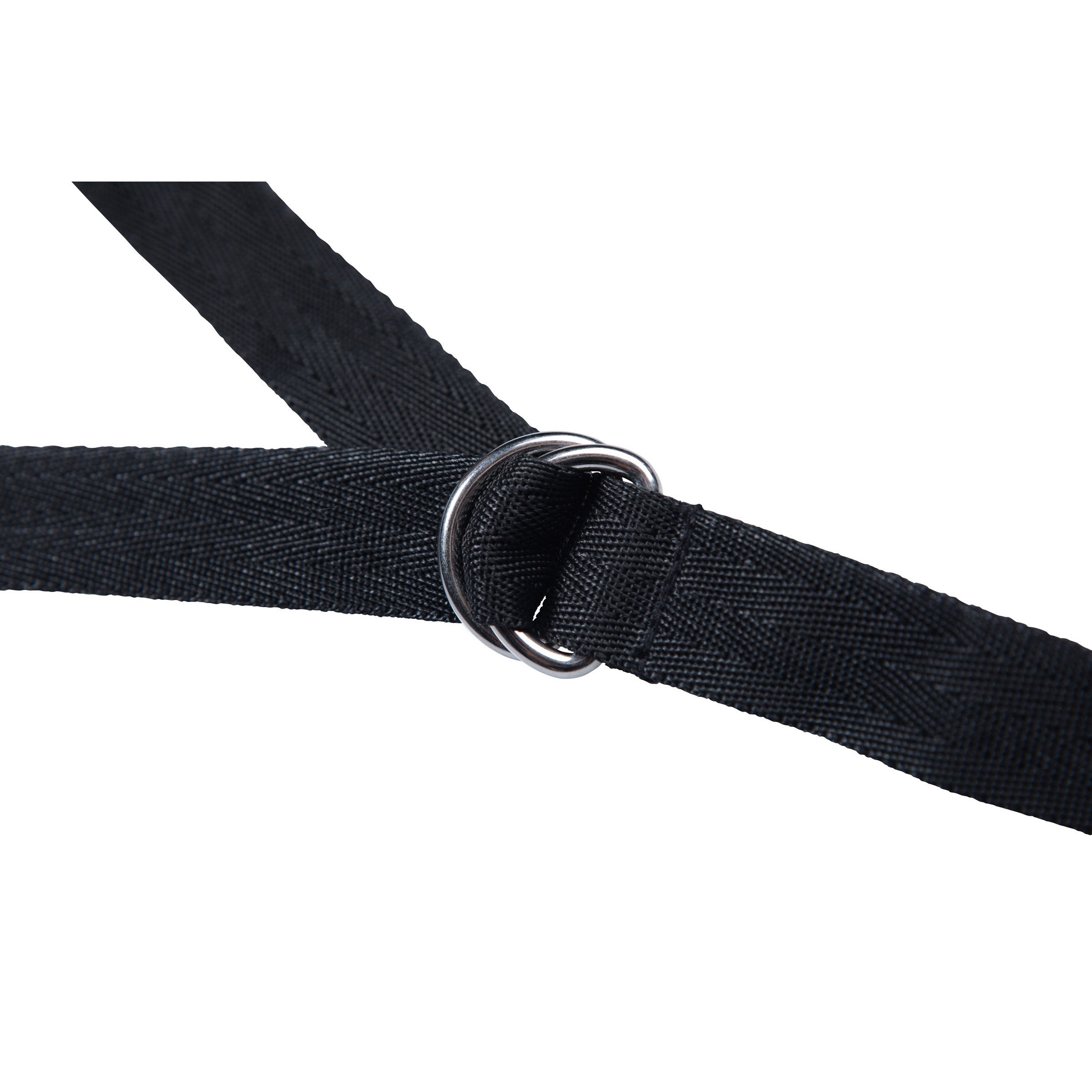 Detail of the metal ring on the Interlace Bed Restraint Set belt