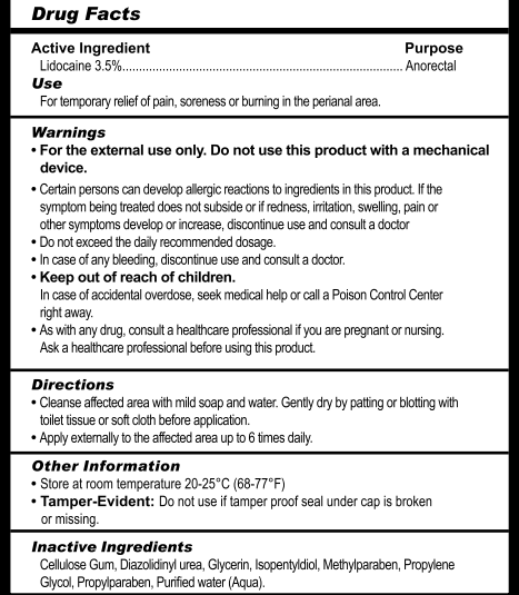 Bottle of Numb Desensitizing Water Based Lubricant with Lidocaine, 8 oz