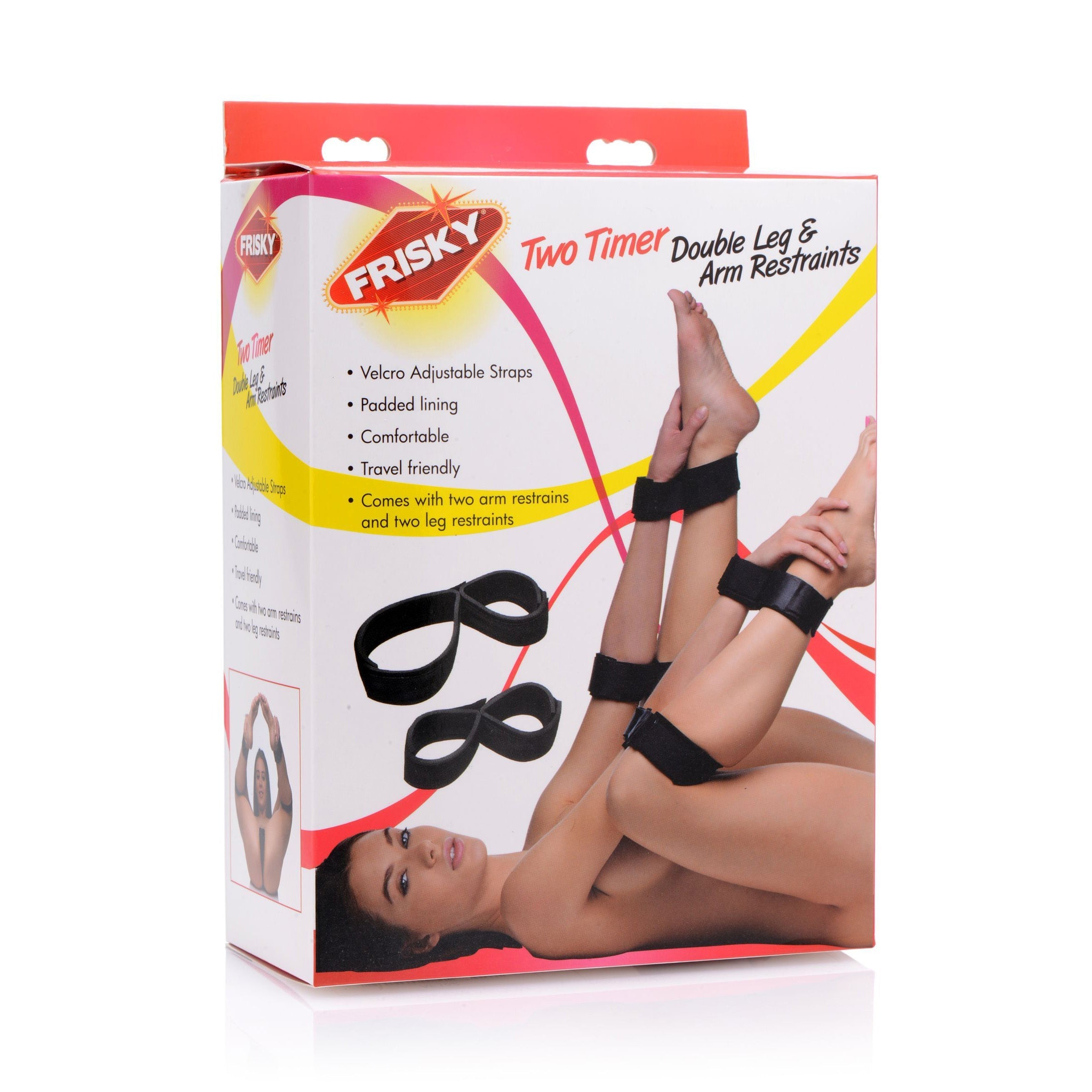 Packaging of the Two Timer Double Leg and Arm Restraints