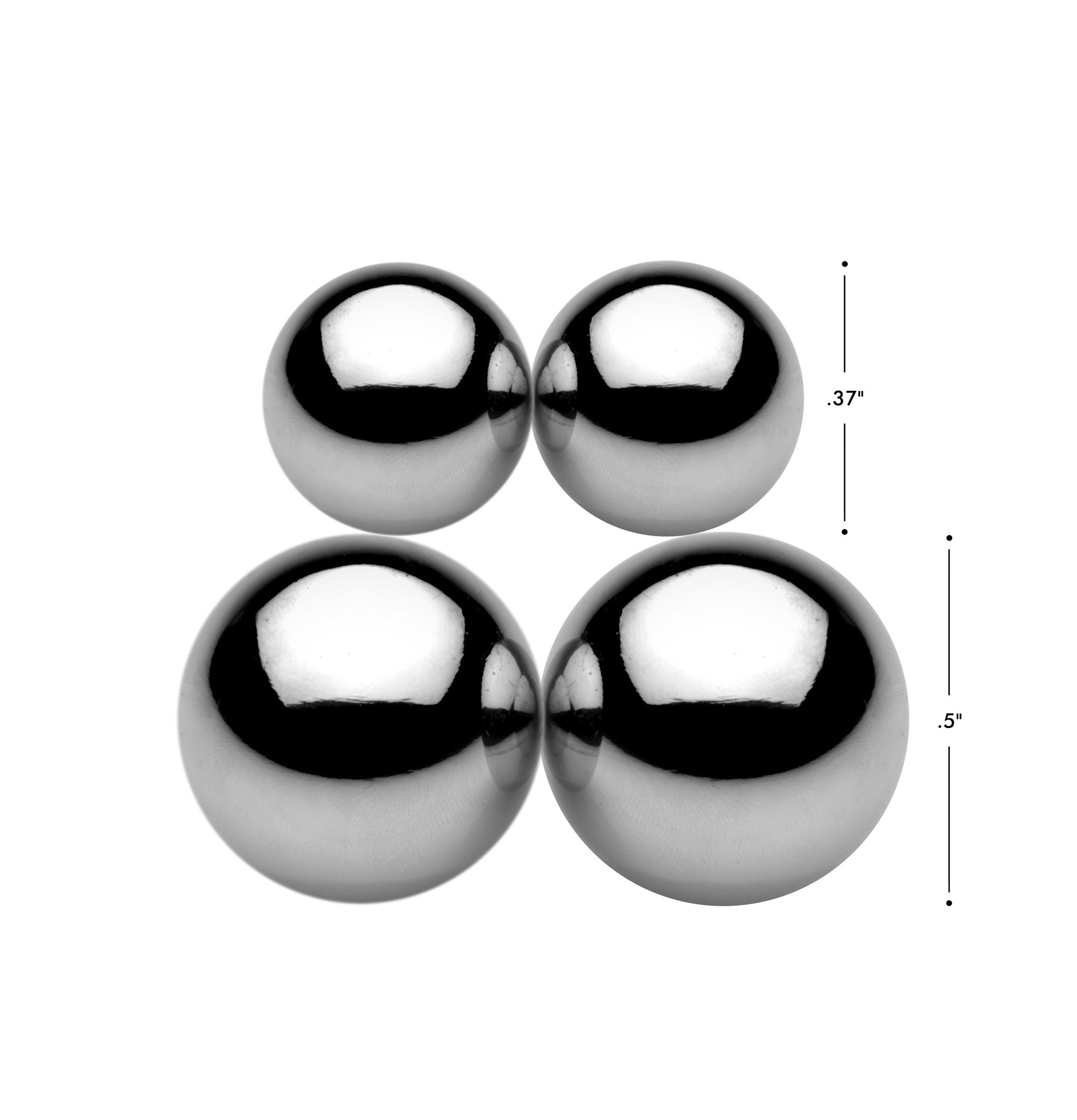 An arrangement of three Magnus Magnetic Orbs displayed against a clean white background