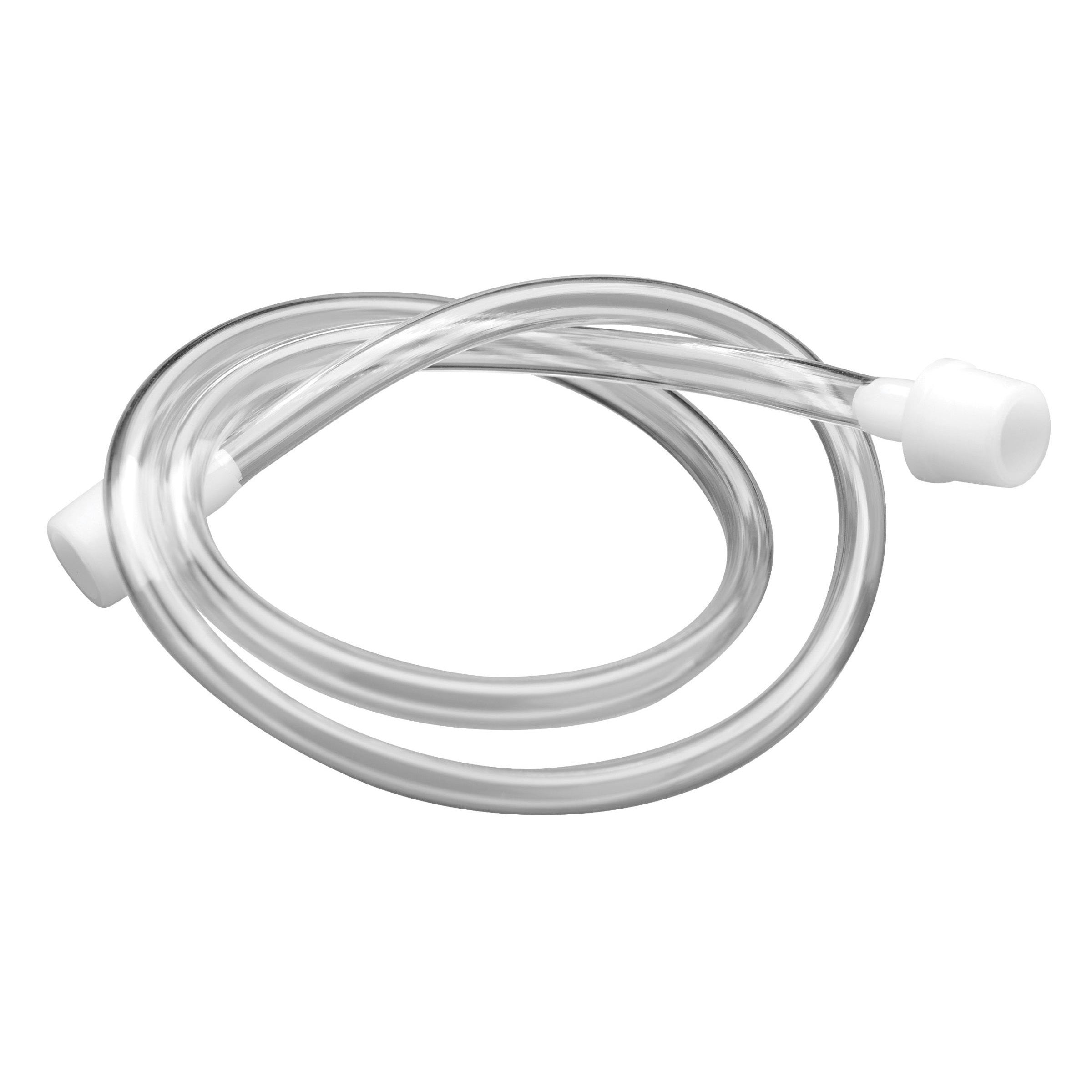 Flexible tubing for breast cupping system with white connector