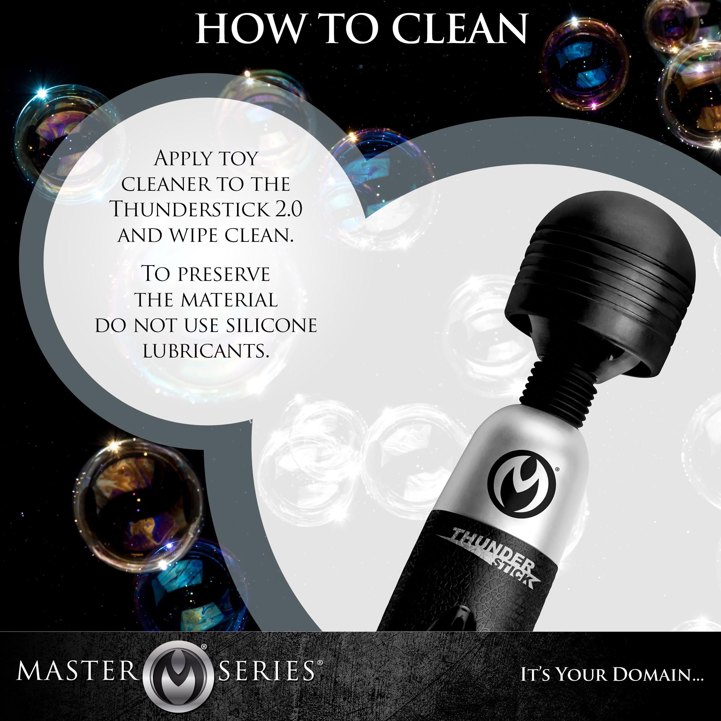 Instructions for cleaning the Master Series Thunderstick 2.0