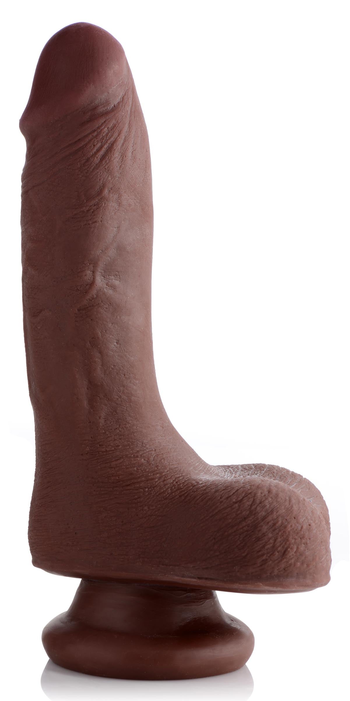 A 7-inch realistic dual-layer dildo with a suction cup base