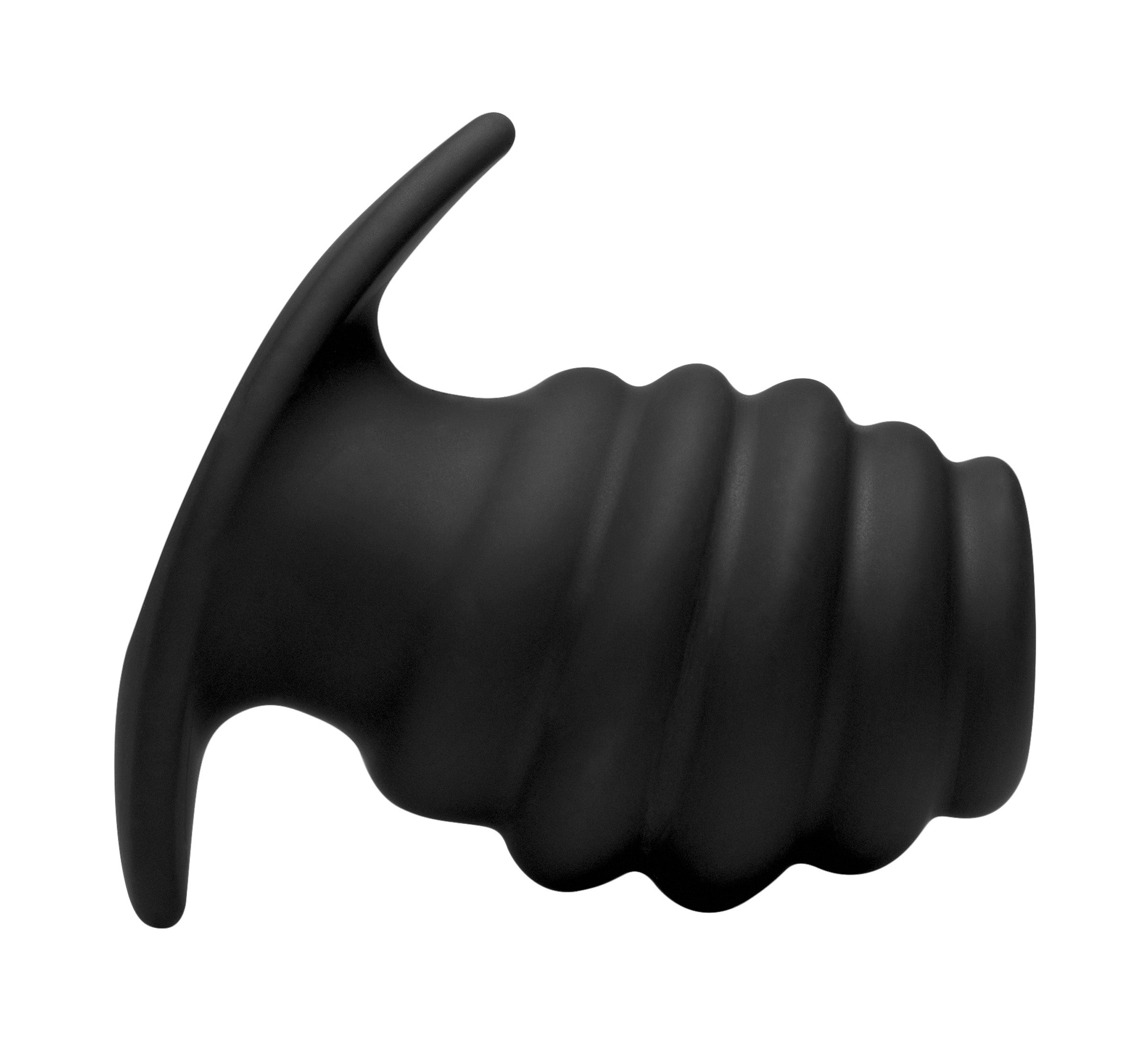 Hive Ass Tunnel silicone anal plug with a curved design for easy handling