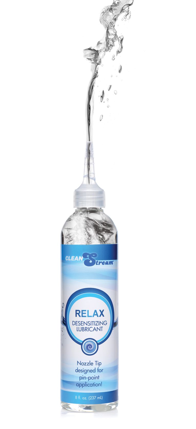 Relax Desensitizing Lubricant bottle with nozzle tip