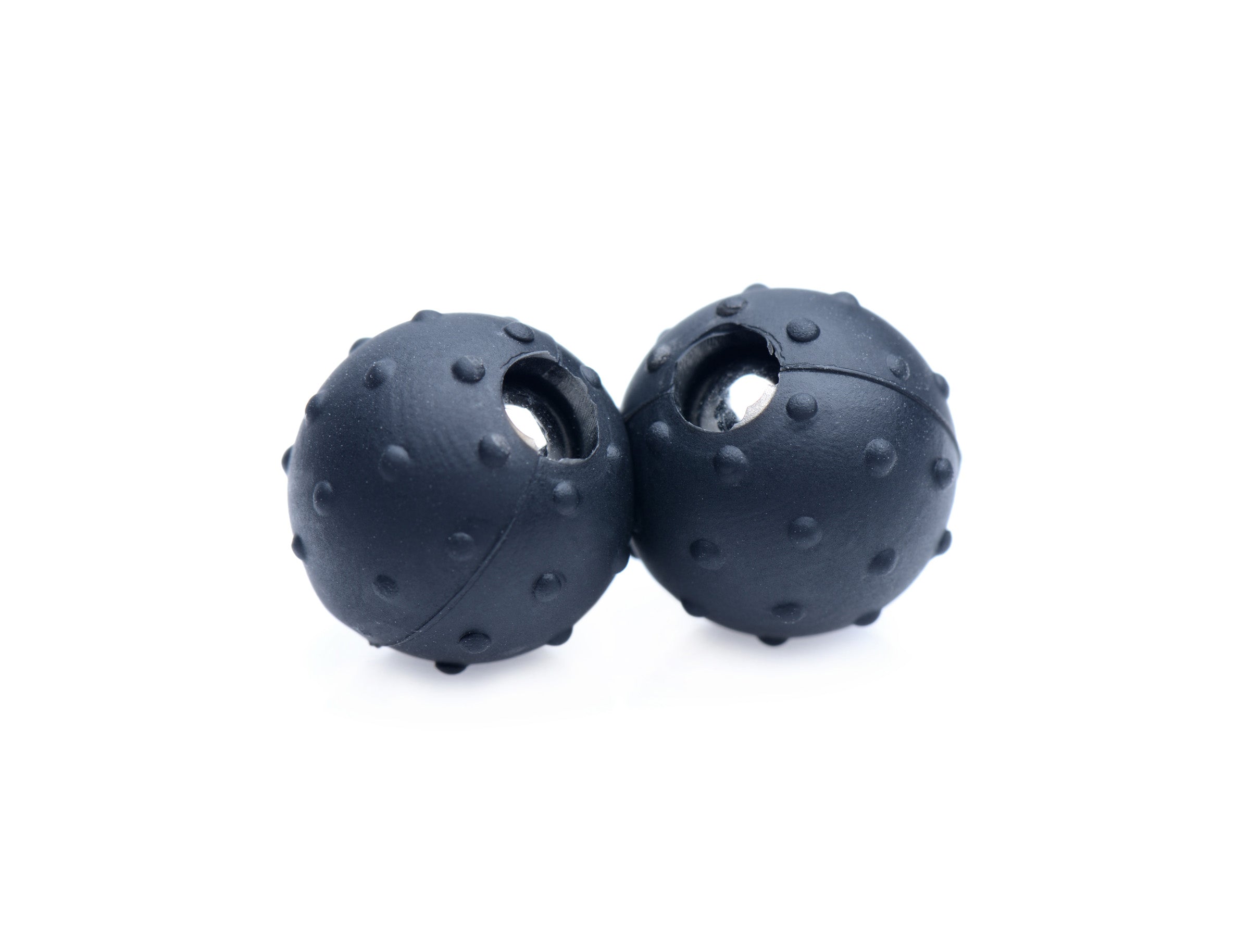 Silicone magnetic balls with textured nubs for sensory play