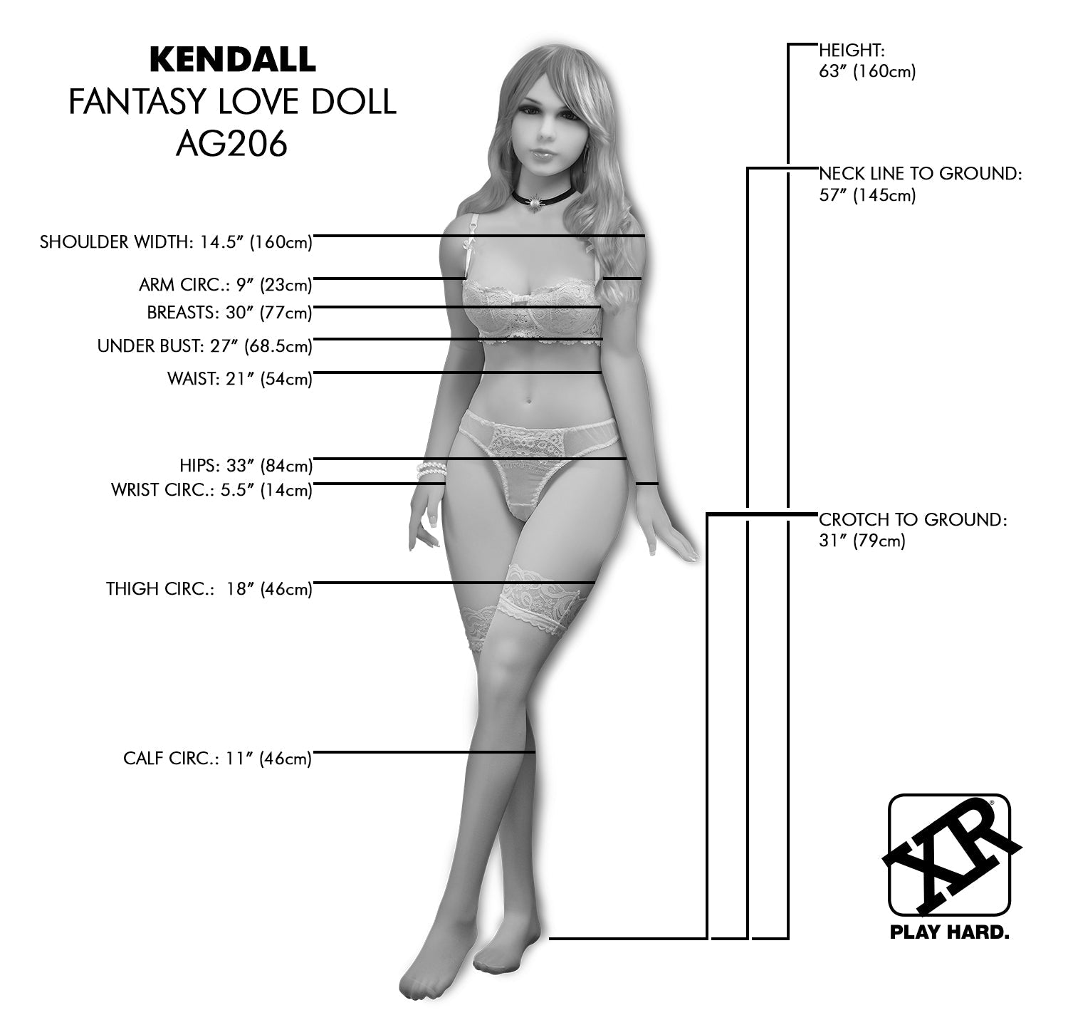 Product image of Kendall Fantasy Love Doll model AC2026