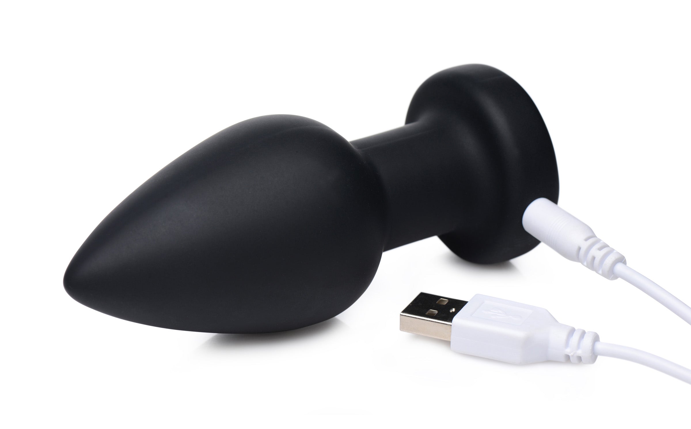 Rechargeable anal plug with illuminating feature and USB cable