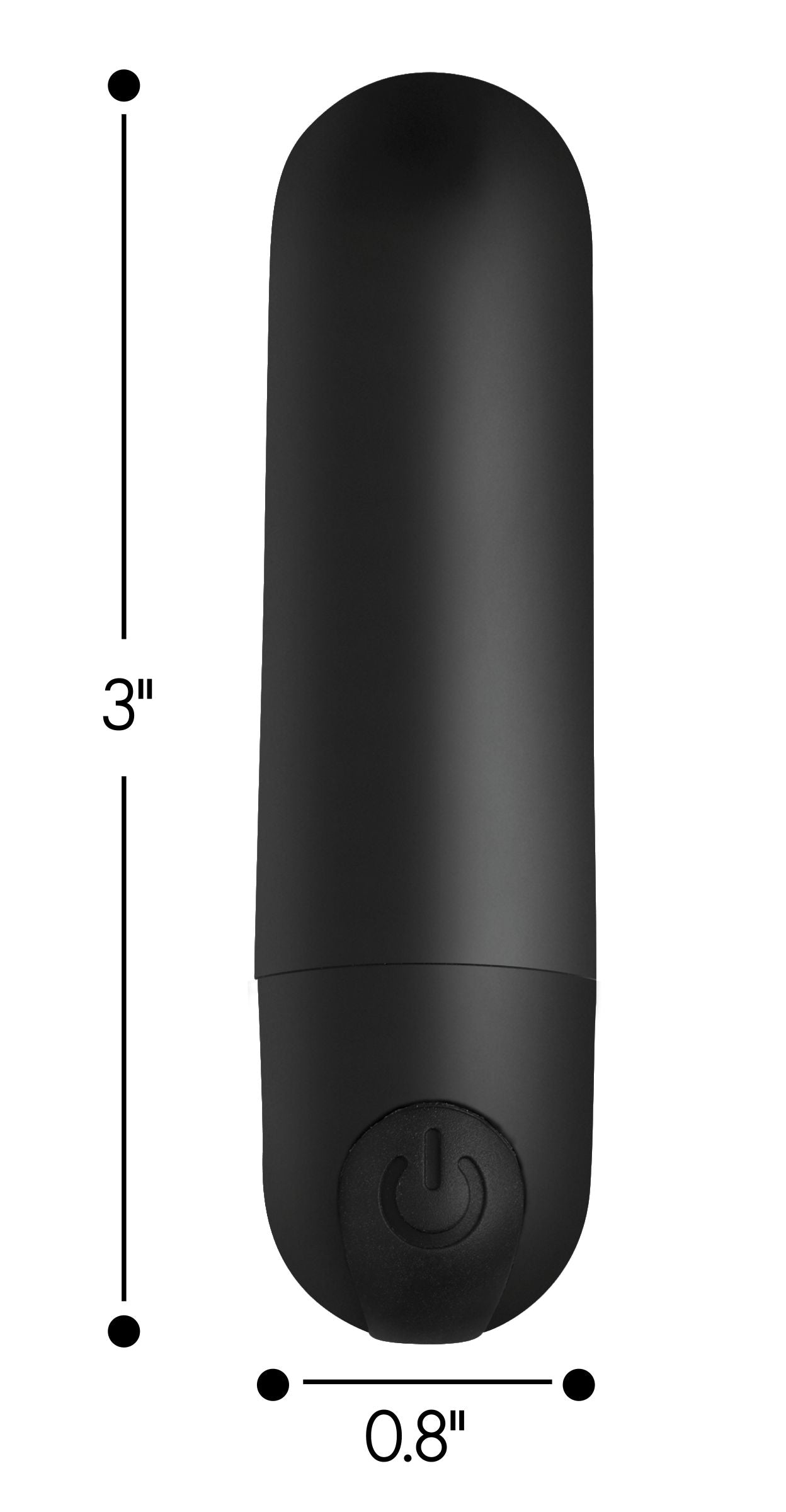 Size comparison of the vibrating bullet with a common object for scale