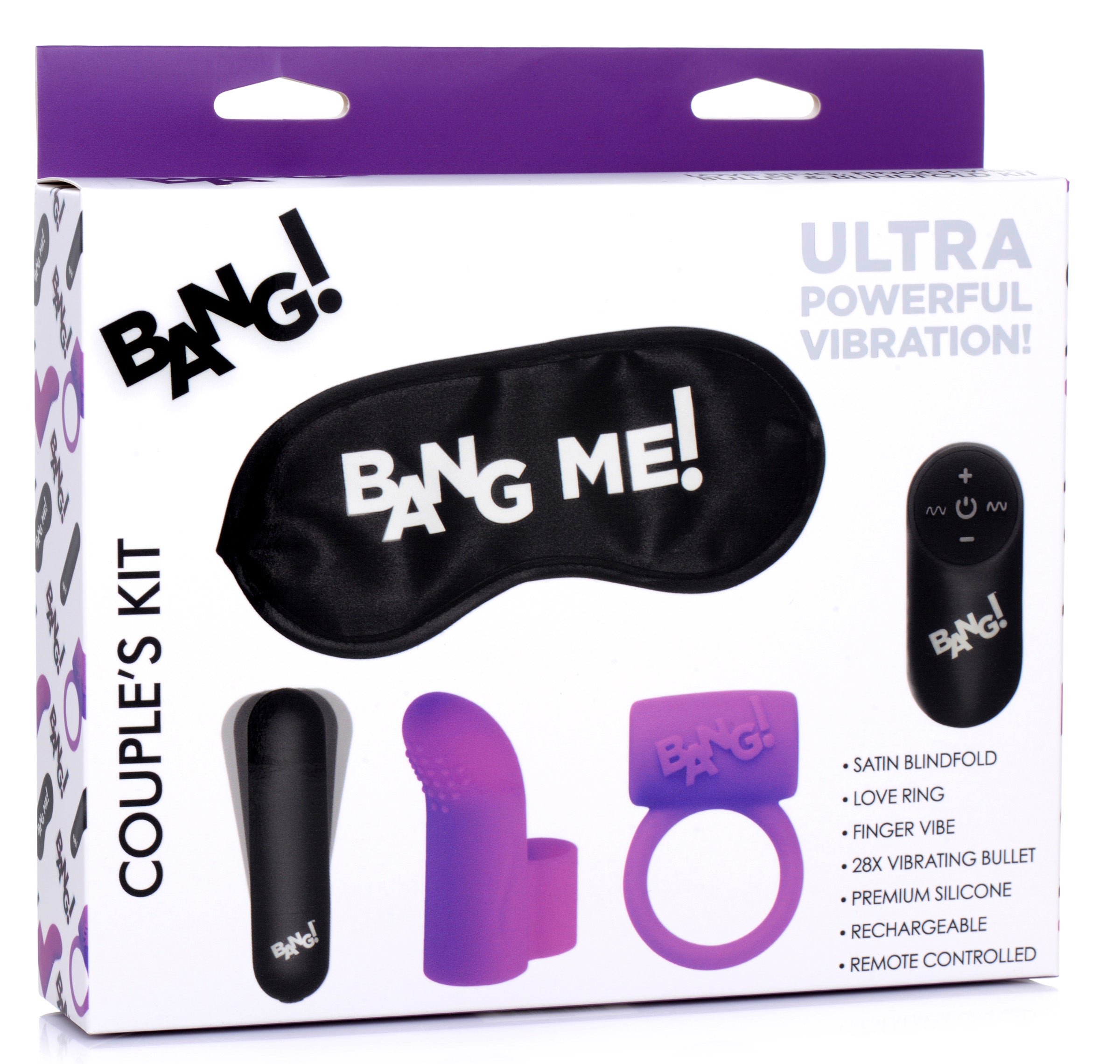 Contents of the Remote Control Couples Vibe Kit including a vibrator and a remote control