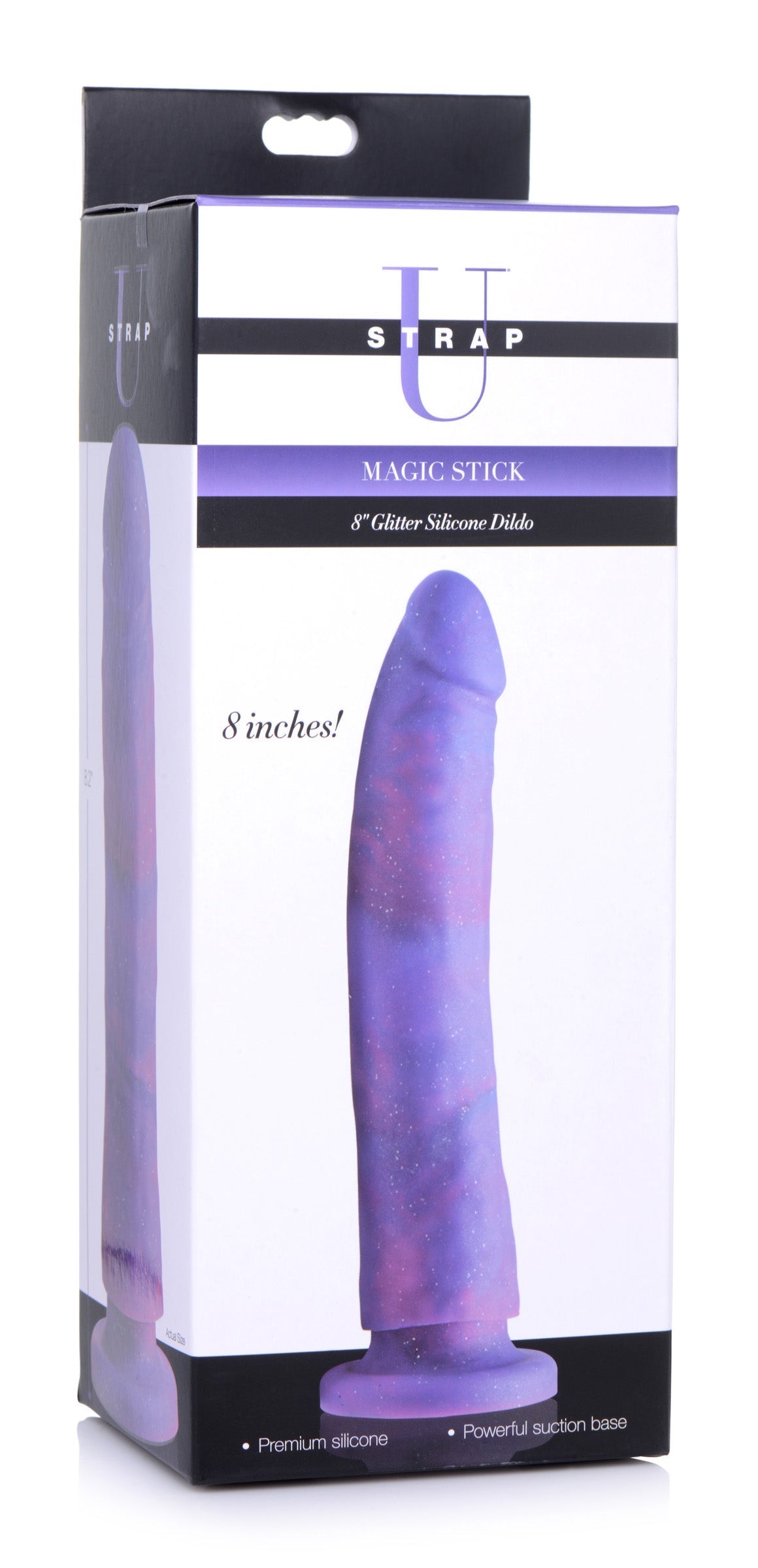 Packaging of the Magic Stick Glitter Silicone Dildo