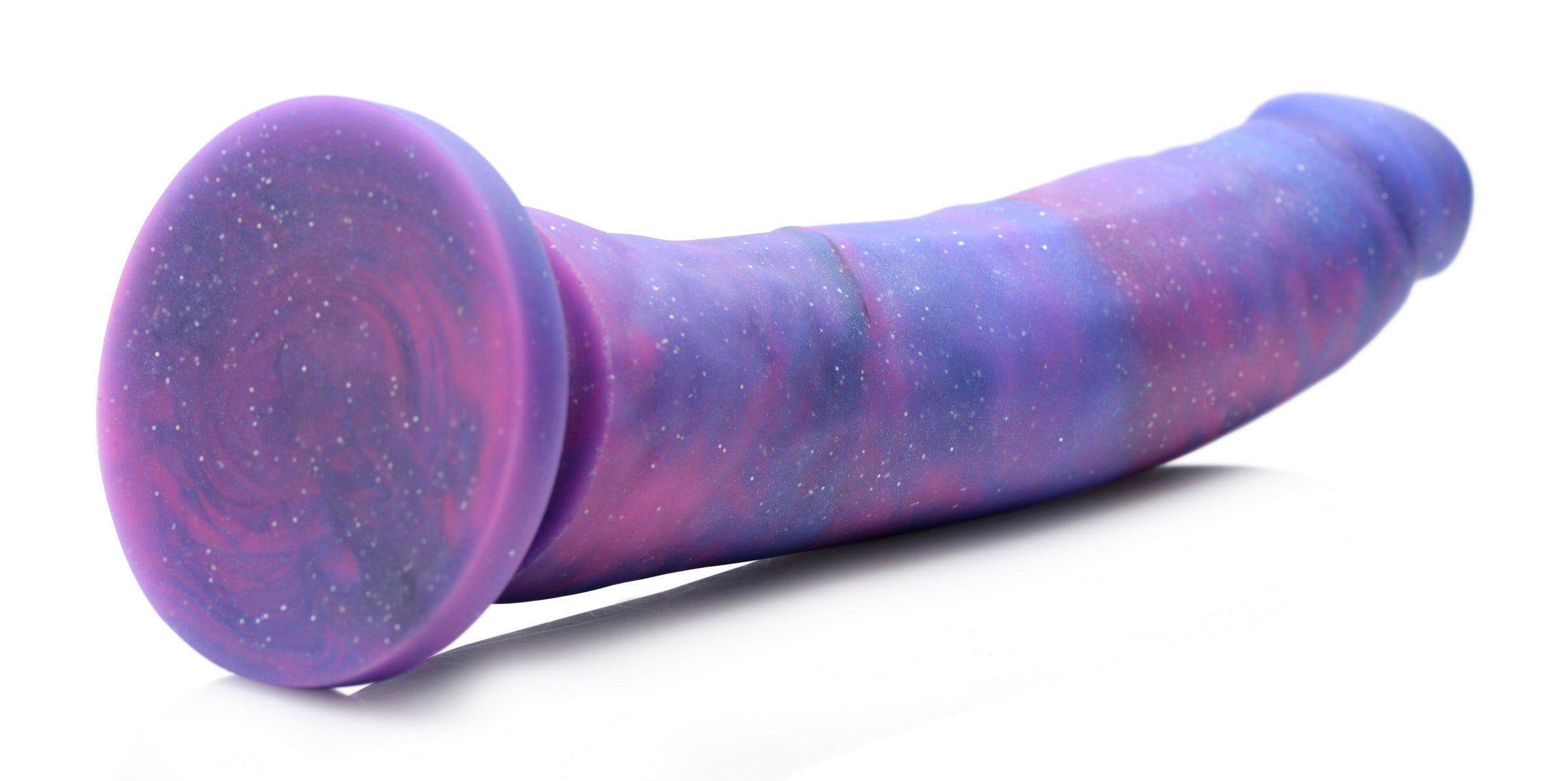 Close-up of the Magic Stick Glitter Silicone Dildo with a unique design