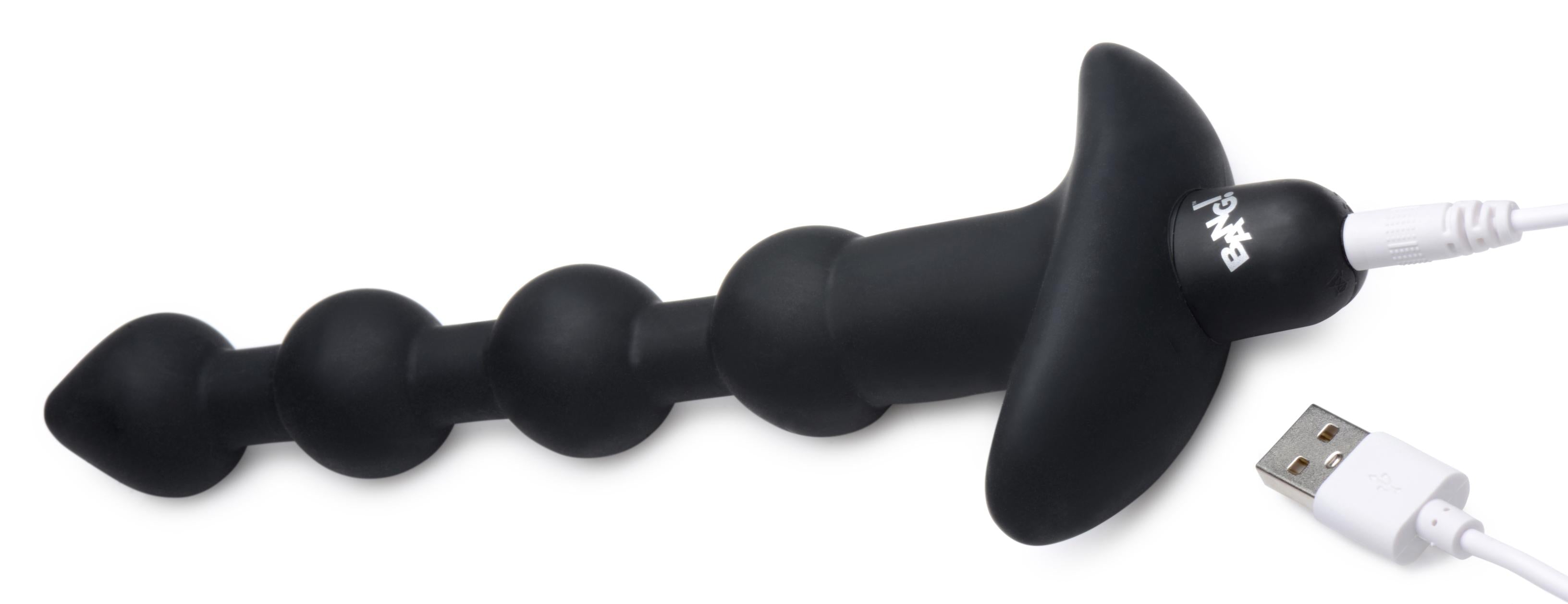 Close-up of the USB charging cable for silicone anal beads