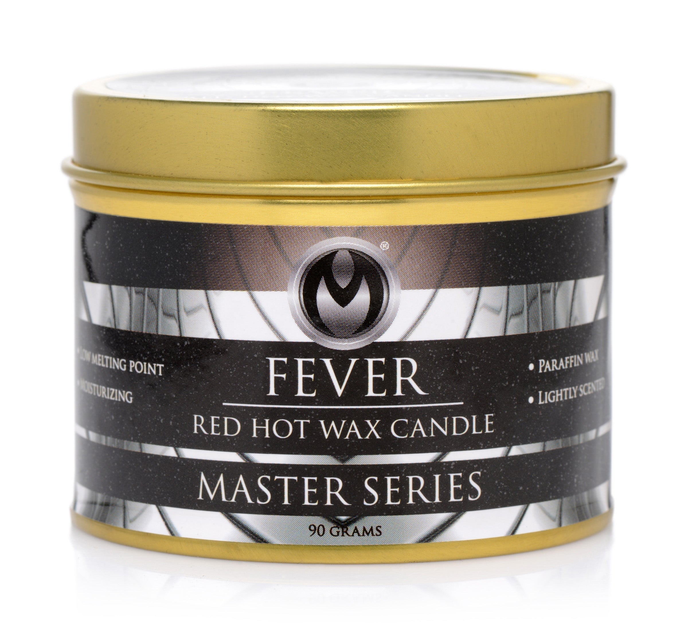 Close-up of the Fever Master Series red hot wax candle