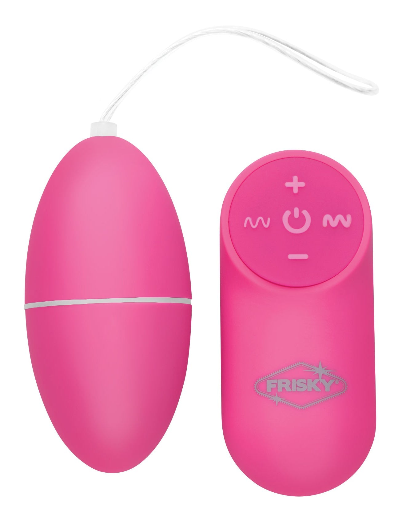 Scrambler vibrating egg with wireless remote control in pink