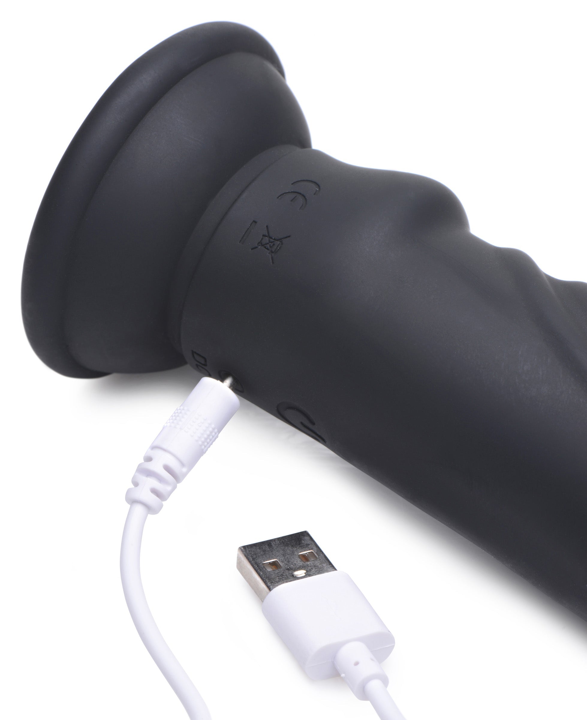 E-stim Pro 5x Vibrating Dildo with USB charging cable