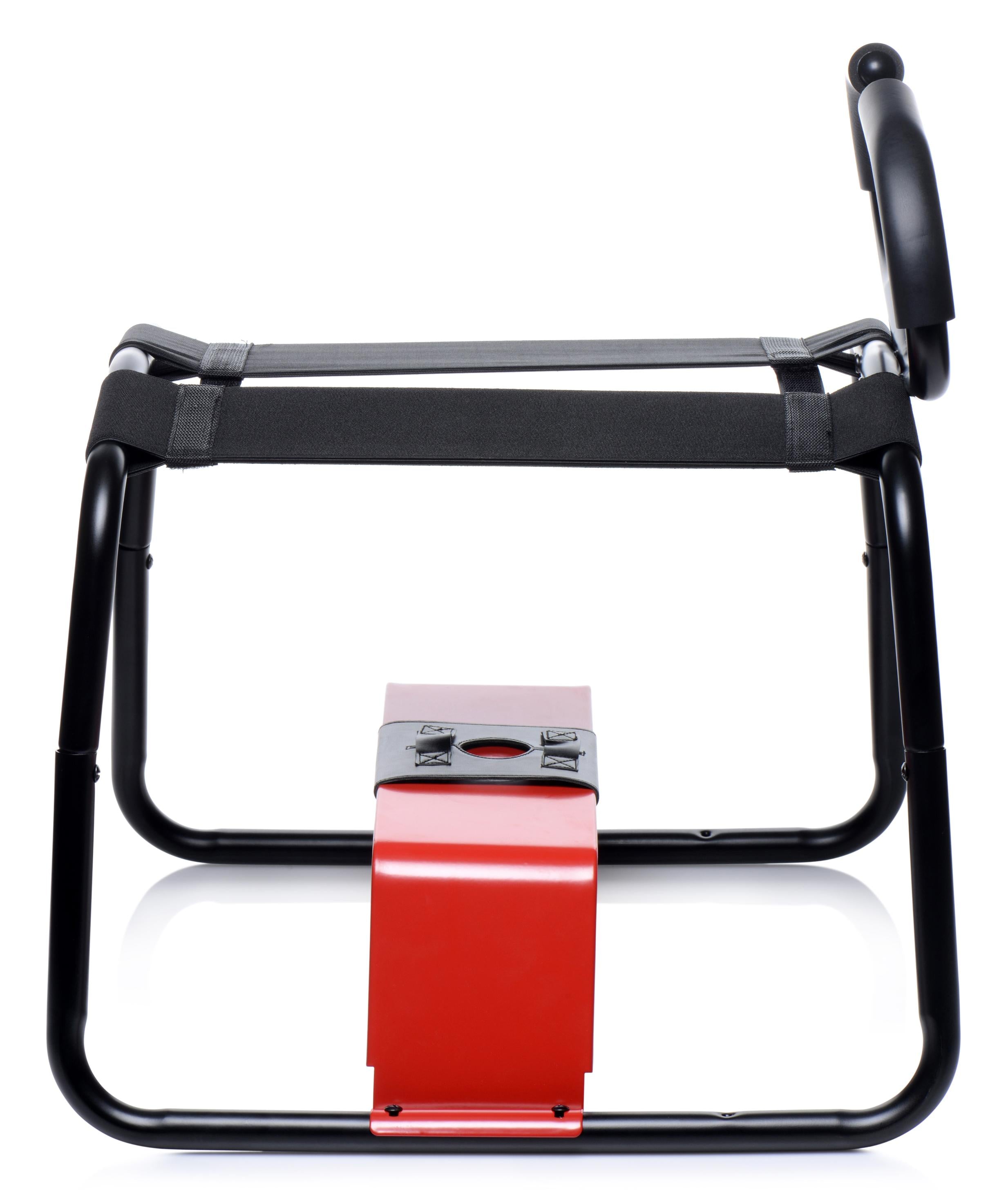 The Bangin Bench Ez-ride Sex Stool with a red accent box highlighting features