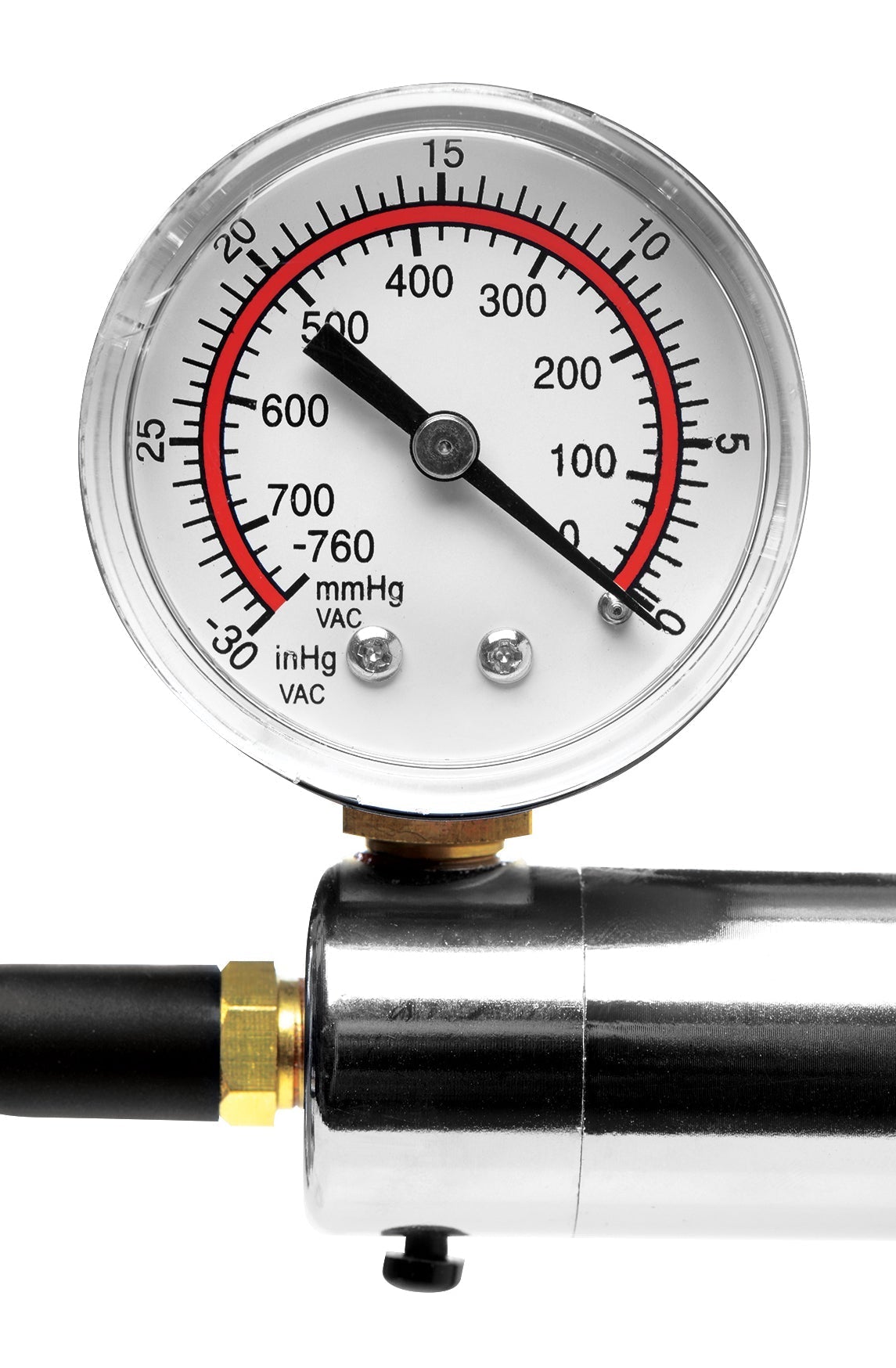 Isolated view of the Penis Pump Kit's pressure gauge against a white background